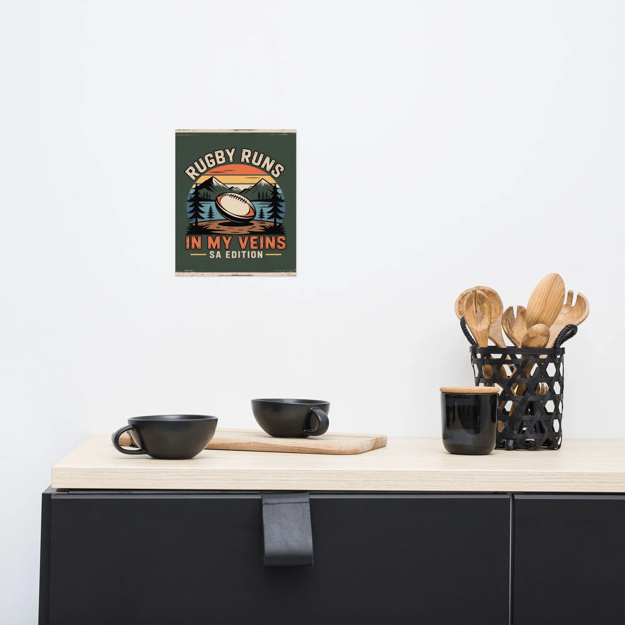 Rugby Runs in My Veins – South Africa Poster - RaZits