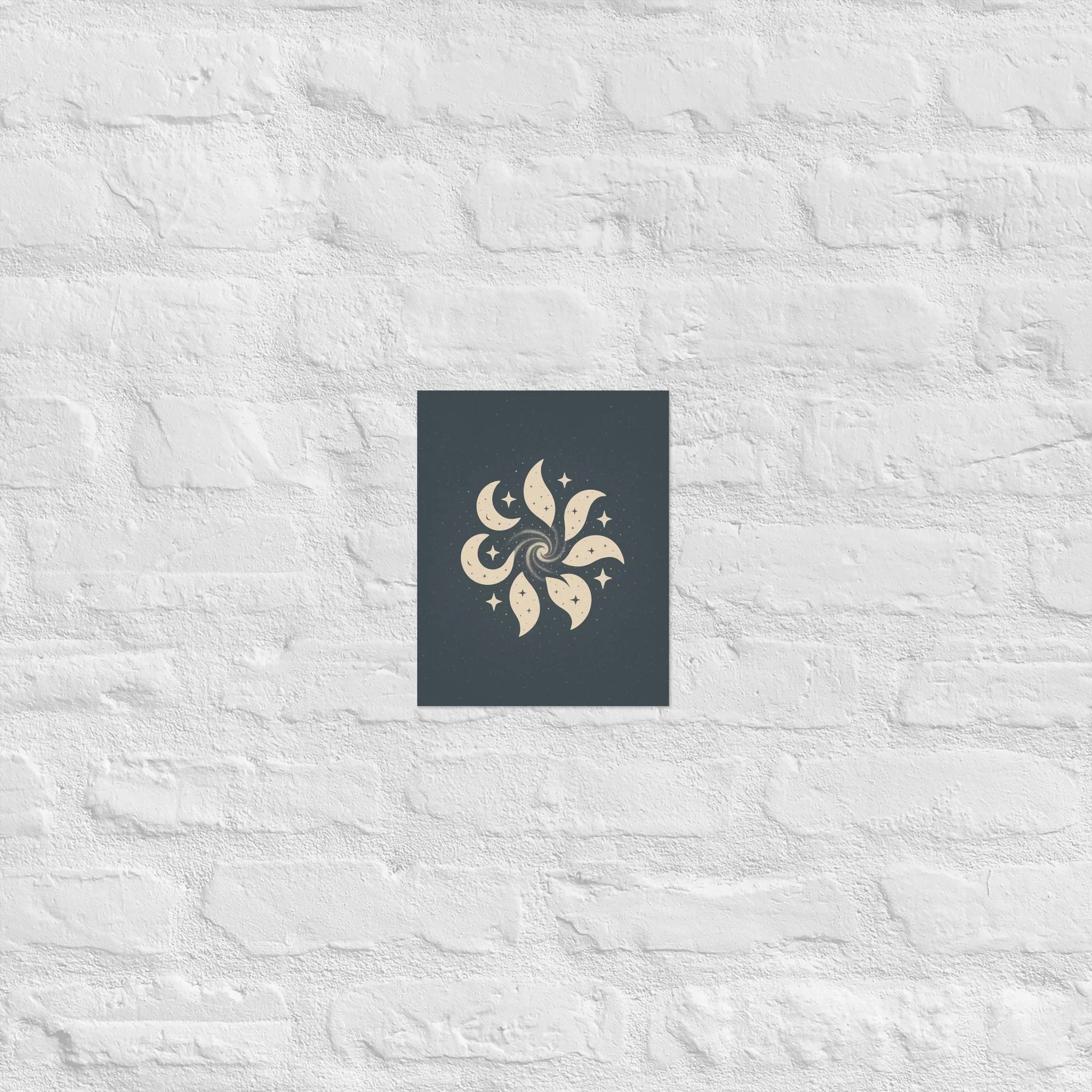 Celestial Spiral – Moon & Stars Pattern - RaZits