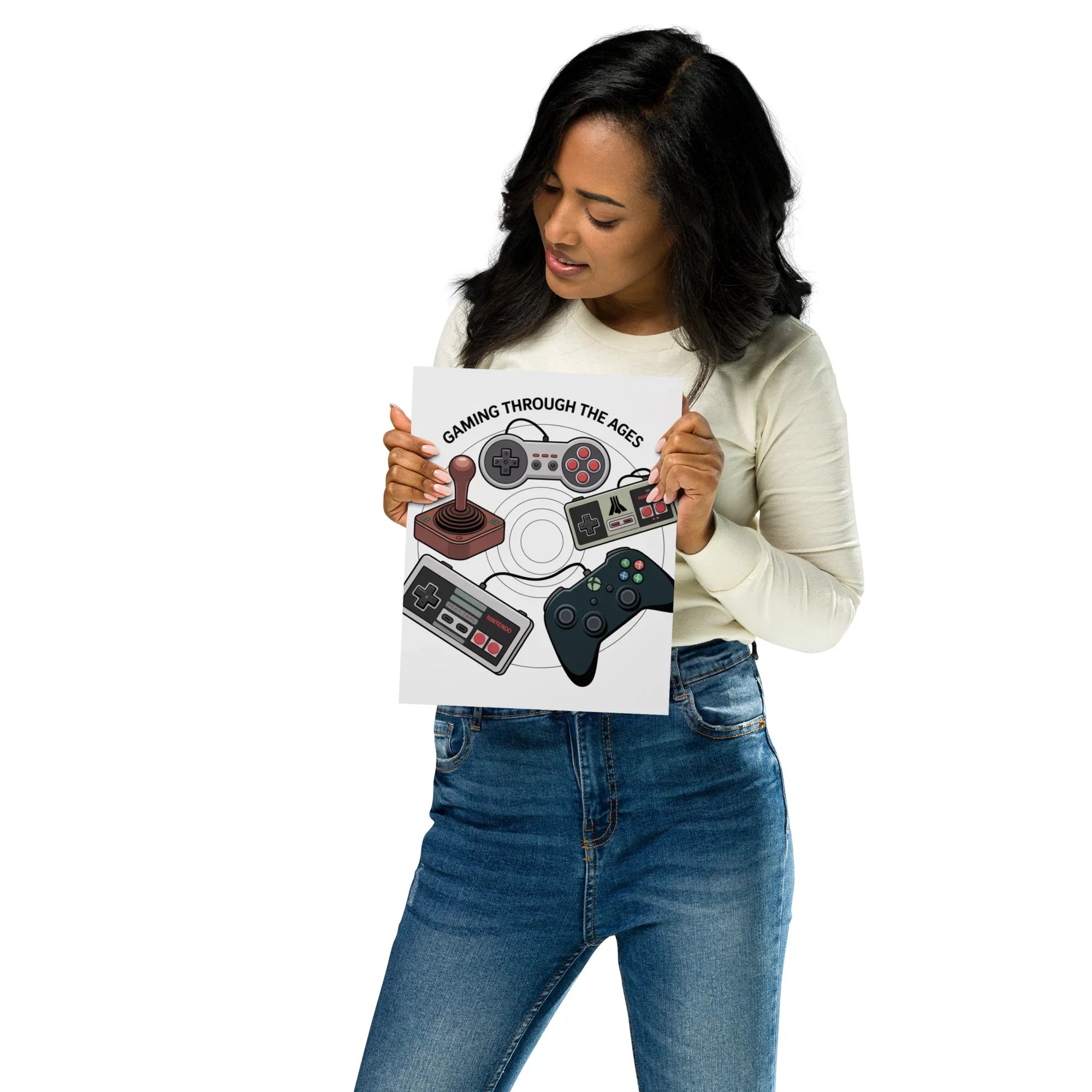 Gaming Through the Ages – Epic Gamer Room Decor Wall Art - RaZits