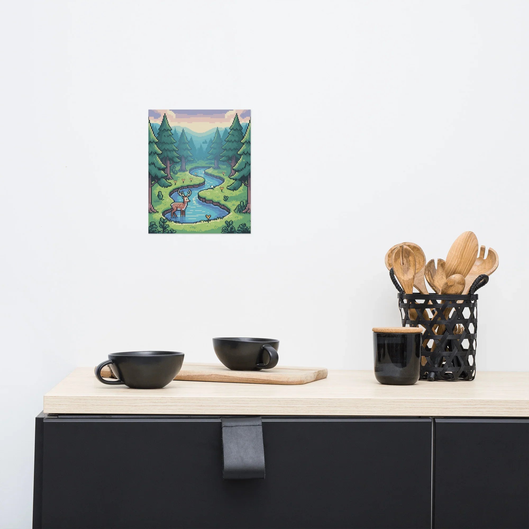 Pixel Art Landscape – Cozy Nature Gaming Wall Art for Indie-Game Lovers - RaZits