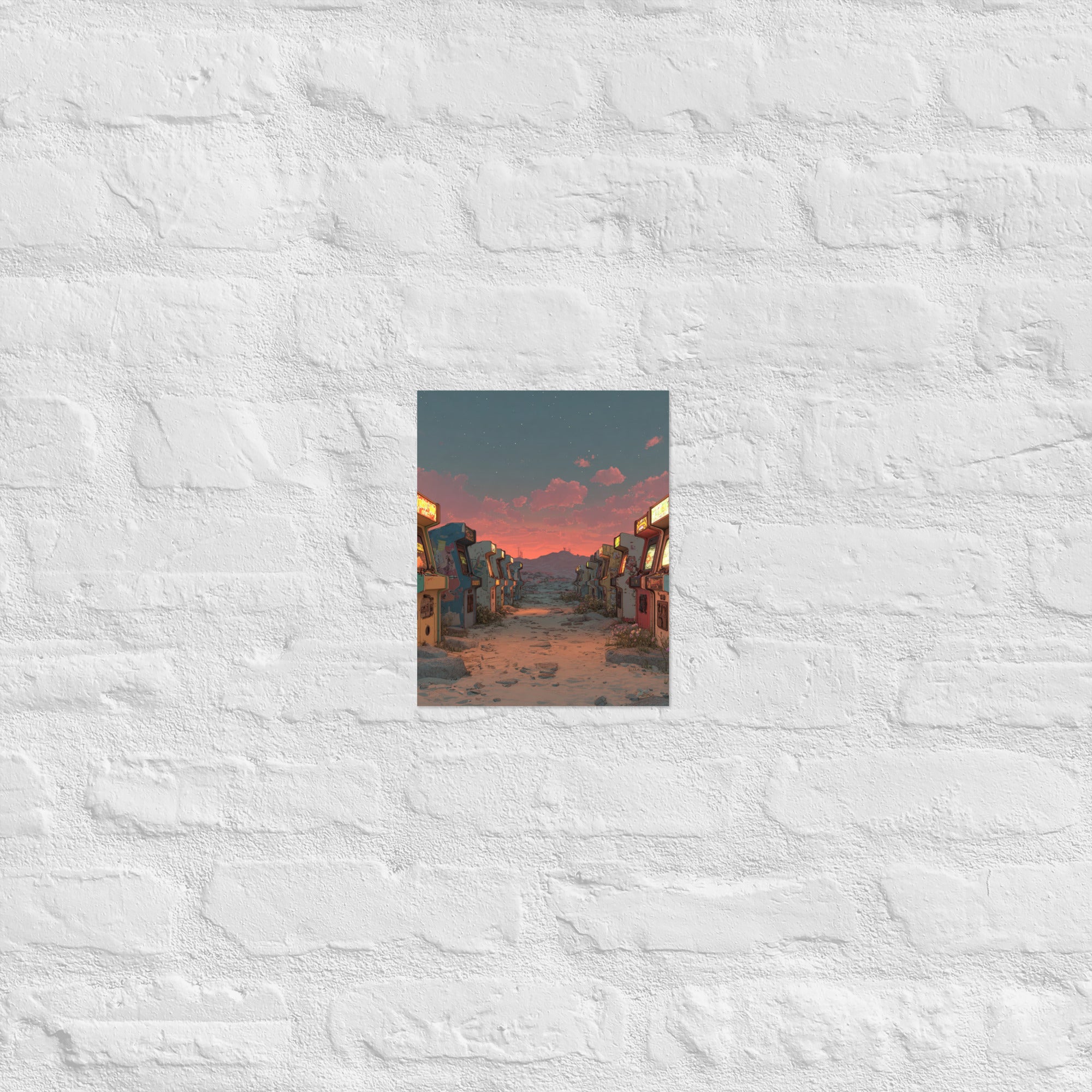 Vintage Arcade Wall Art — The Marquee Boneyard | Premium Retro Gaming Collectible – enhanced matte paper poster in 8x10 front