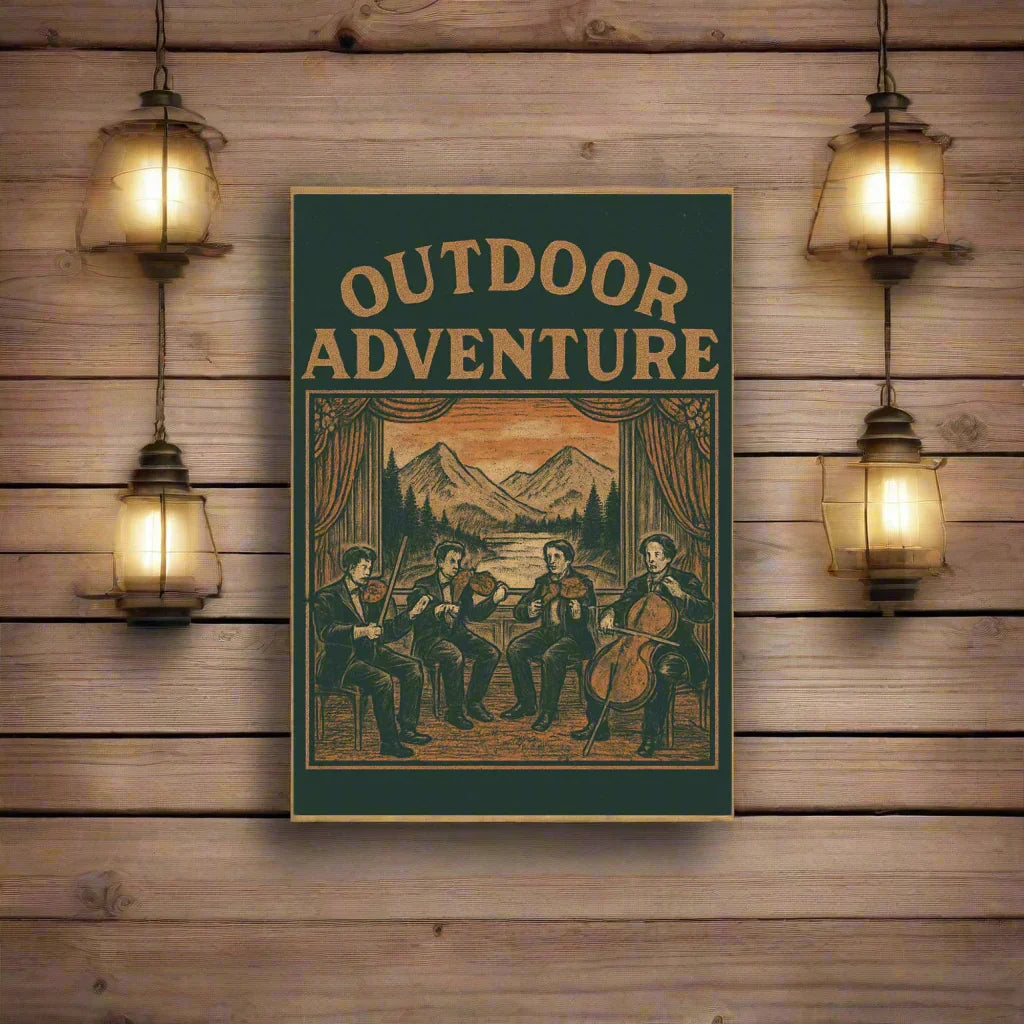Outdoor Adventure Poster – String Quartet in the Wild - RaZits