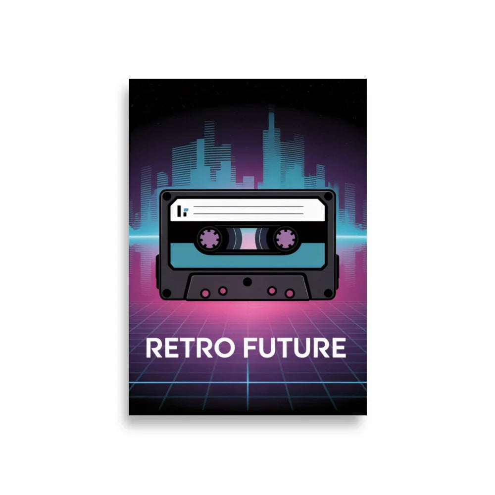 Retro Future Poster – Synthwave Vaporwave Aesthetic - RaZits