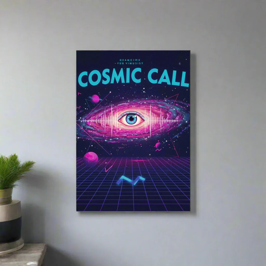 Cosmic Call Poster – Surreal Galaxy & Sci-Fi Art - RaZits