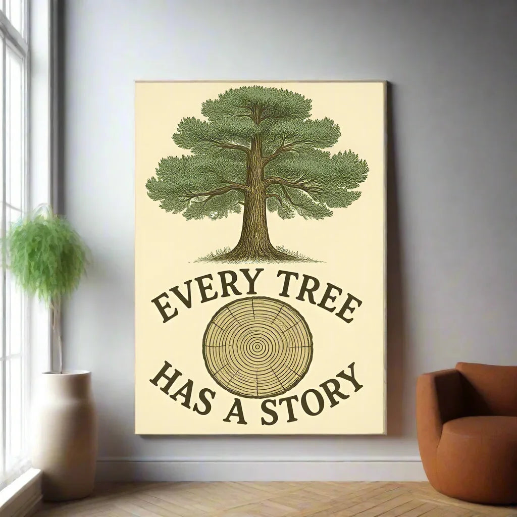 Every Tree Has a Story – Vintage Nature Tree Print - RaZits
