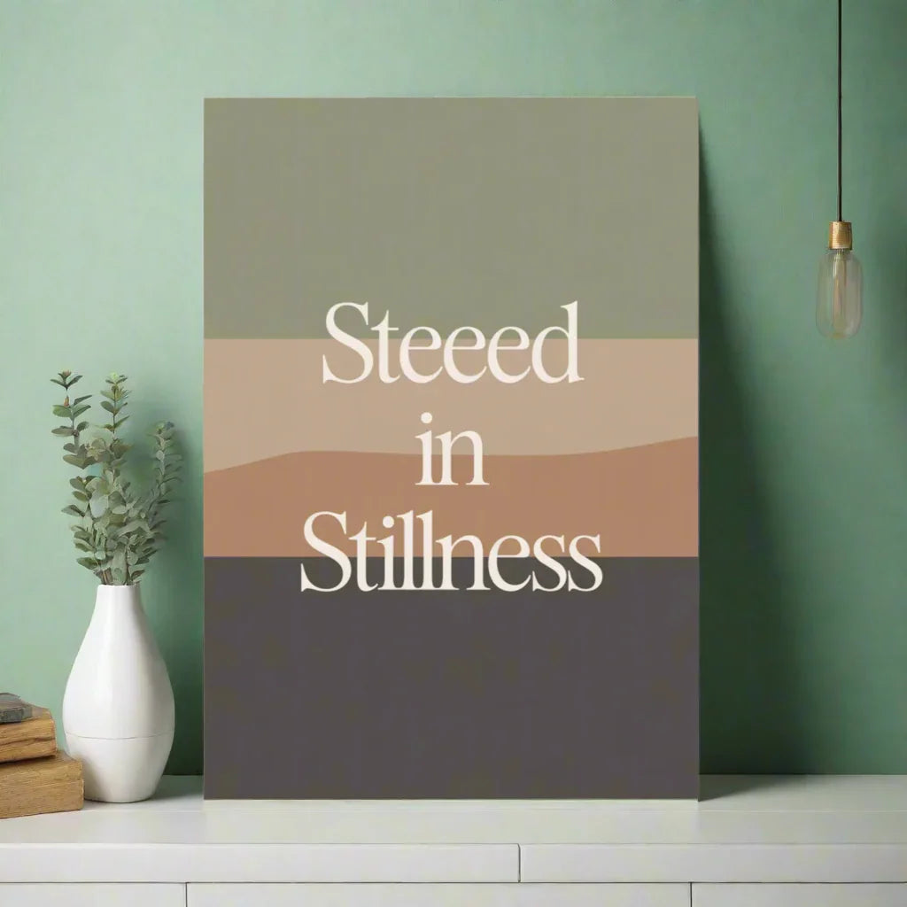 Steeped in Stillness Wall Art – Calm Coffee Meditation - RaZits