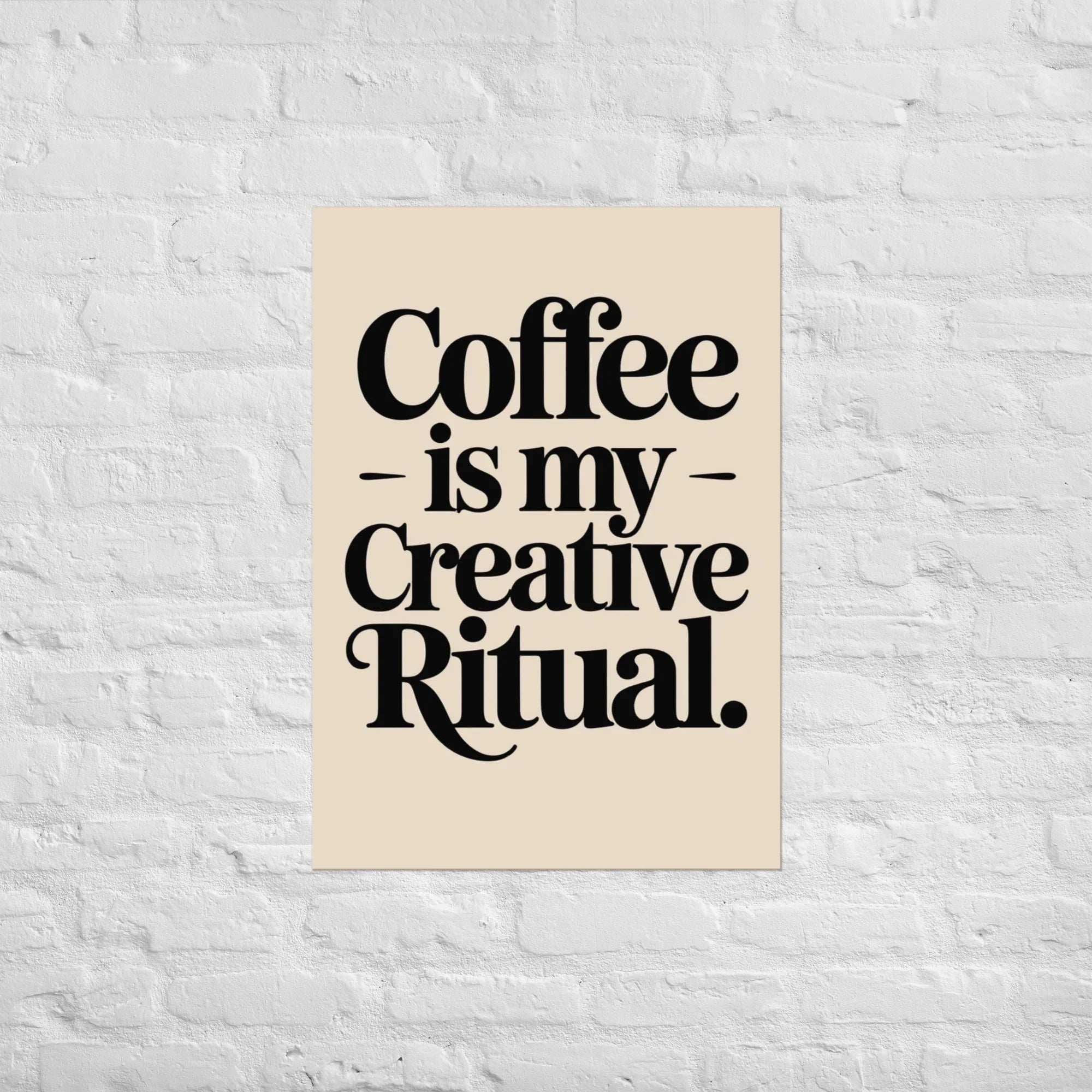 Creative Ritual Wall Art – Bold Coffee Studio Print - RaZits