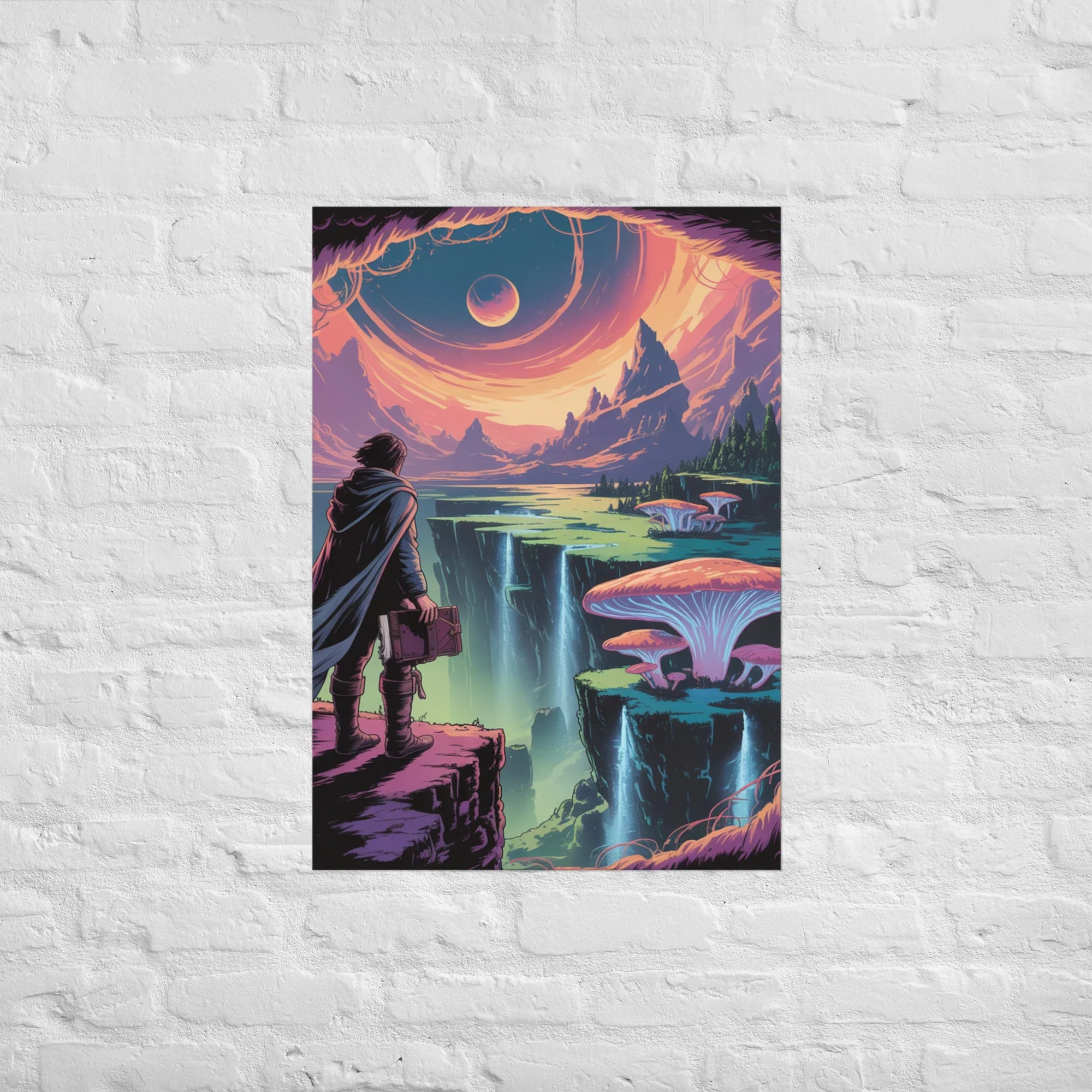 Beyond the Rift - Fantasy Explorer Gaming Poster - RaZits