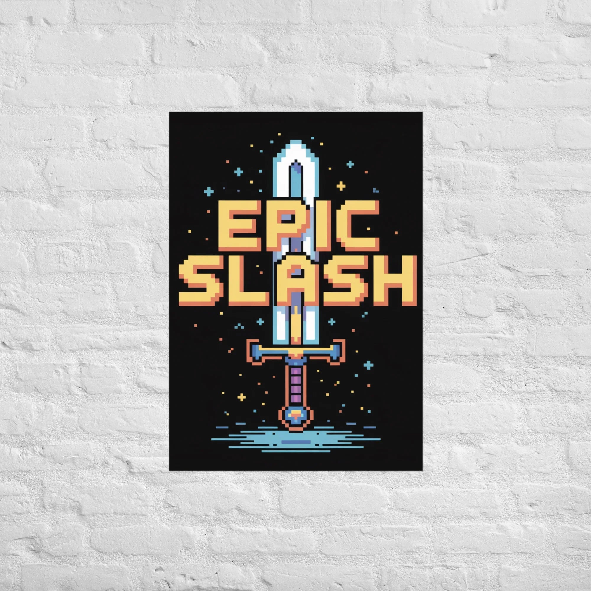 Epic Slash – Pixel Sword Adventure Poster - RaZits