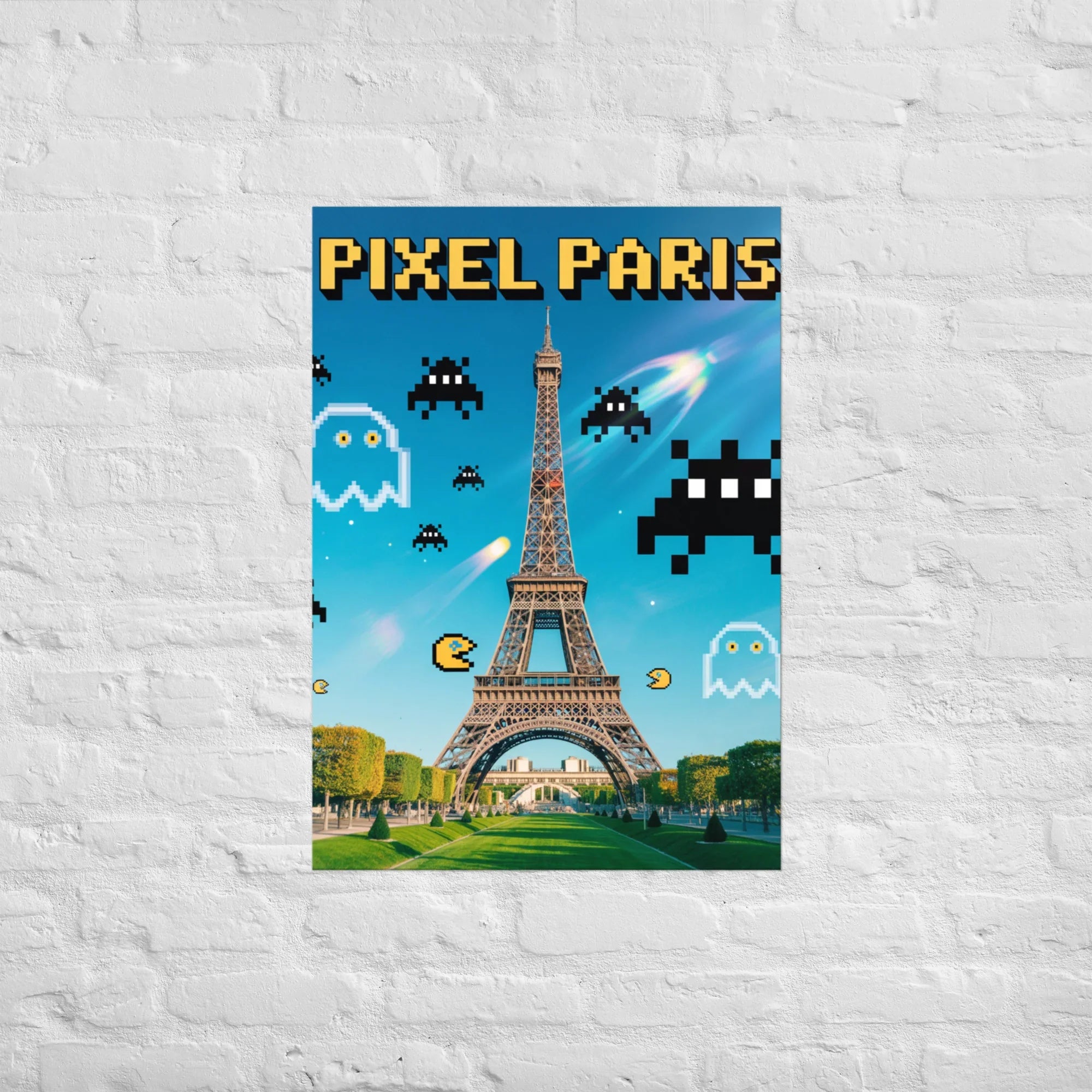 Pixel Paris – Retro Gaming City Art - RaZits