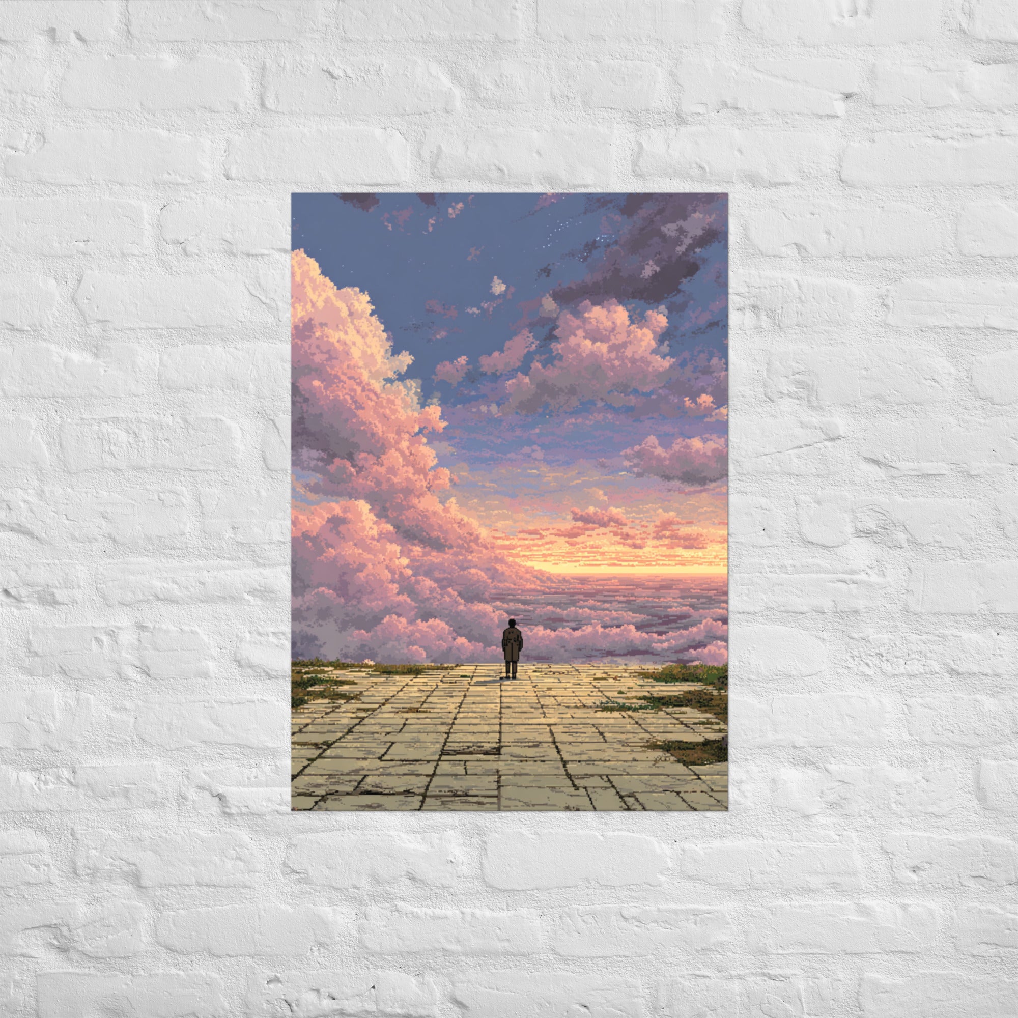 Mode 7 Horizon 16-bit wall art, A1