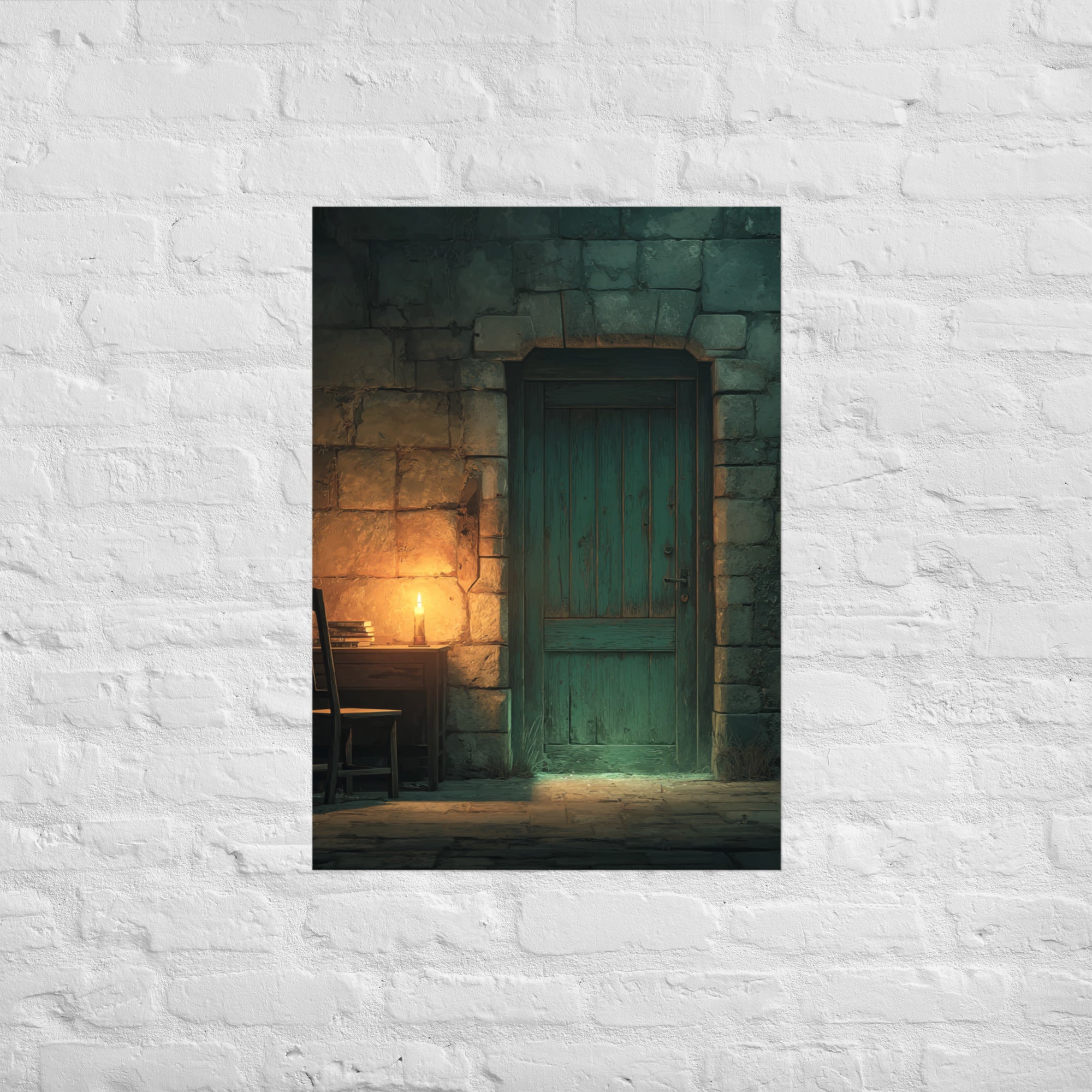 Only Safe Place Left save room wall art, A1