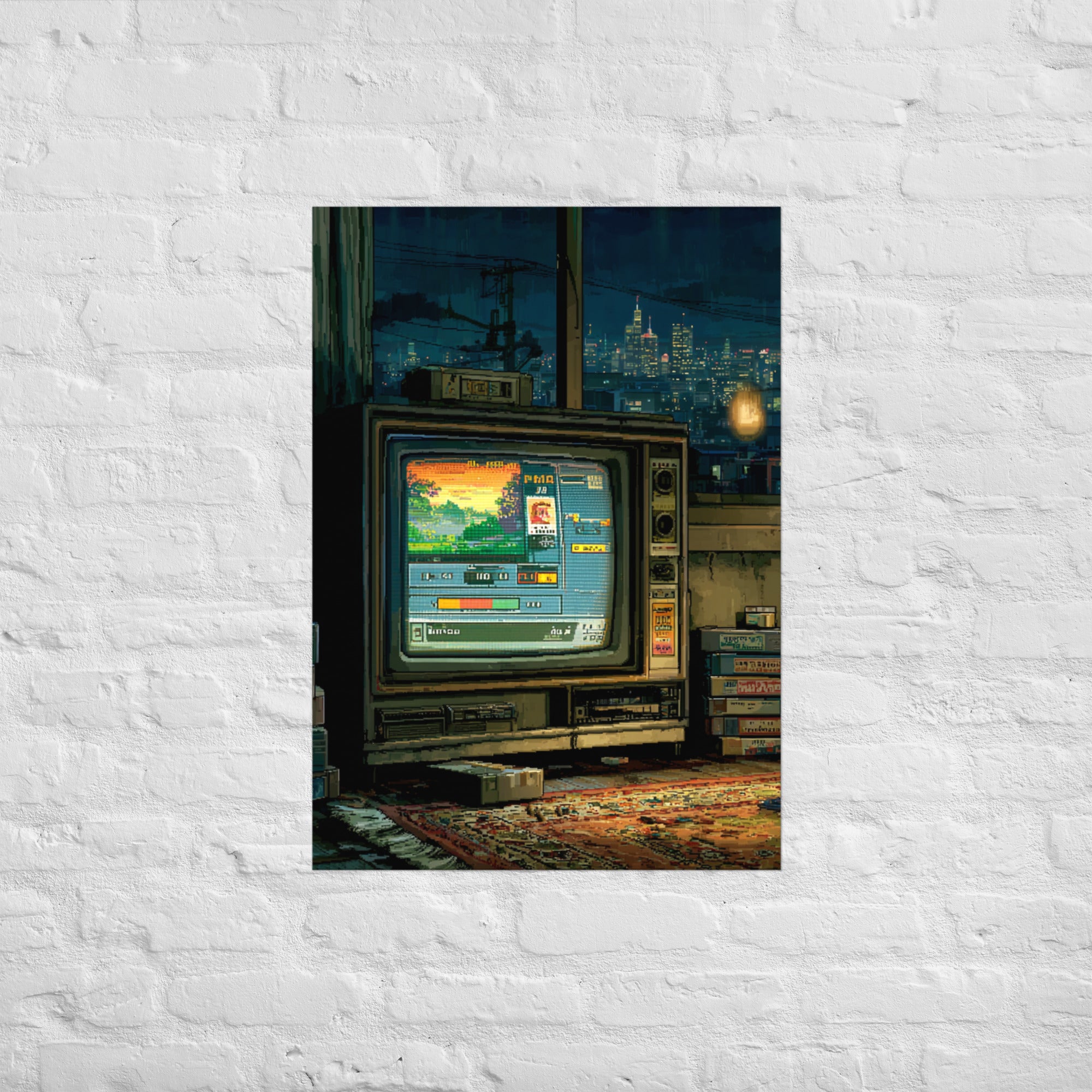 Progress Preserved save screen wall art, A1