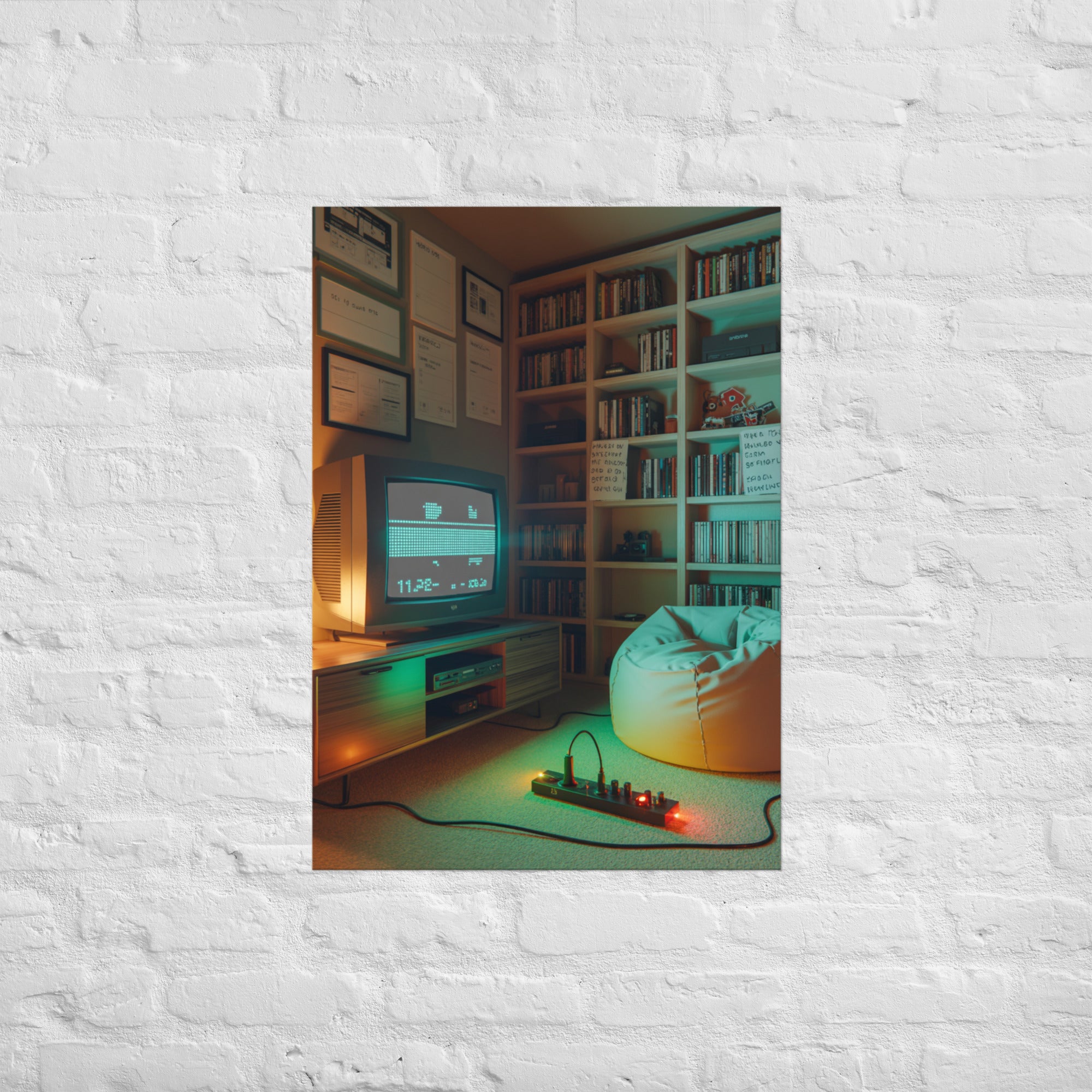 The Shrine After Hours retro gaming wall art, A1