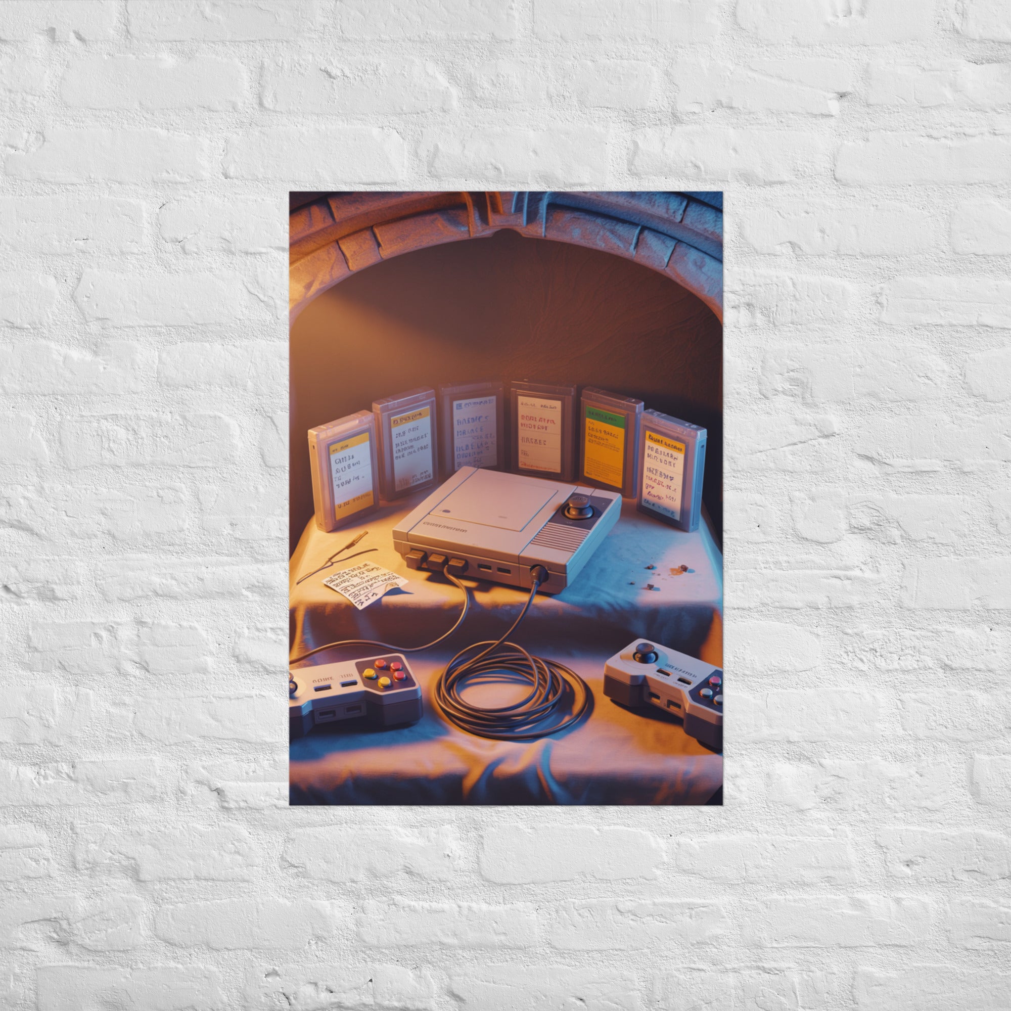 The Covenant Machine retro console wall art, A1