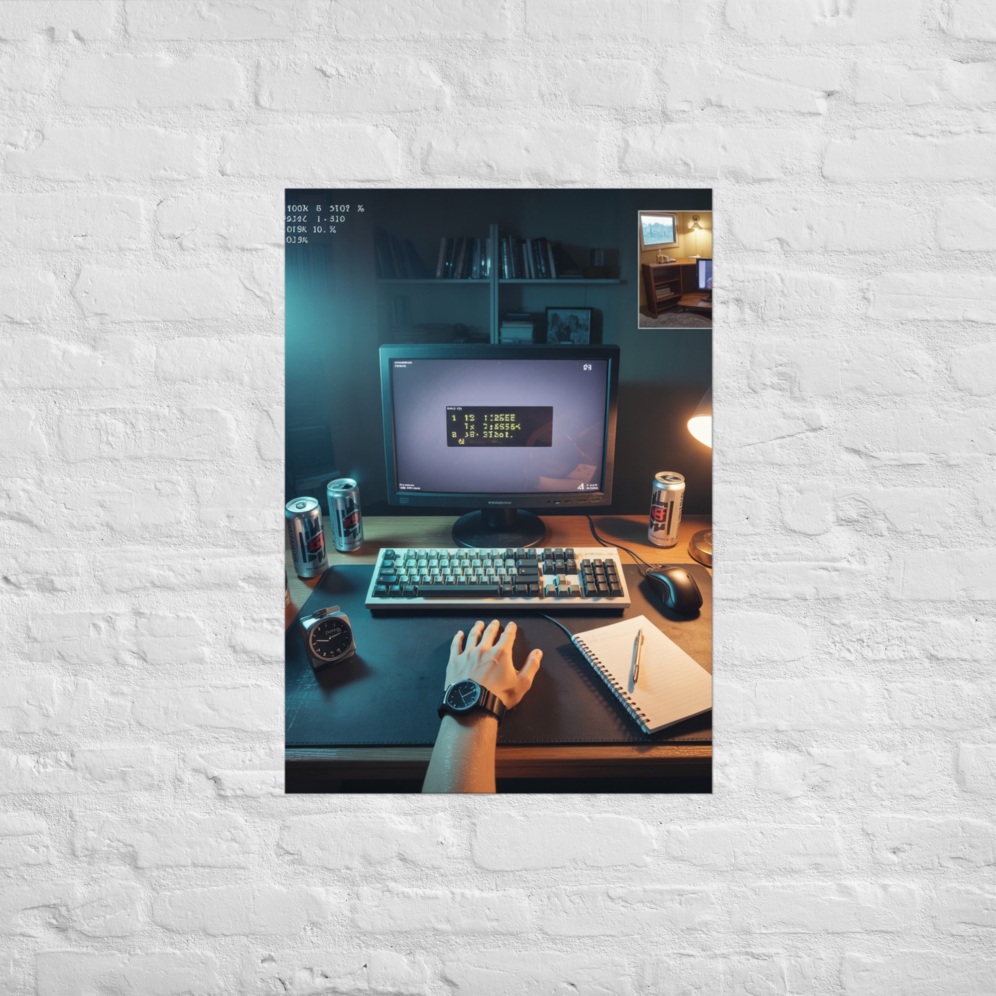 The Long Session retro gaming wall art, A1