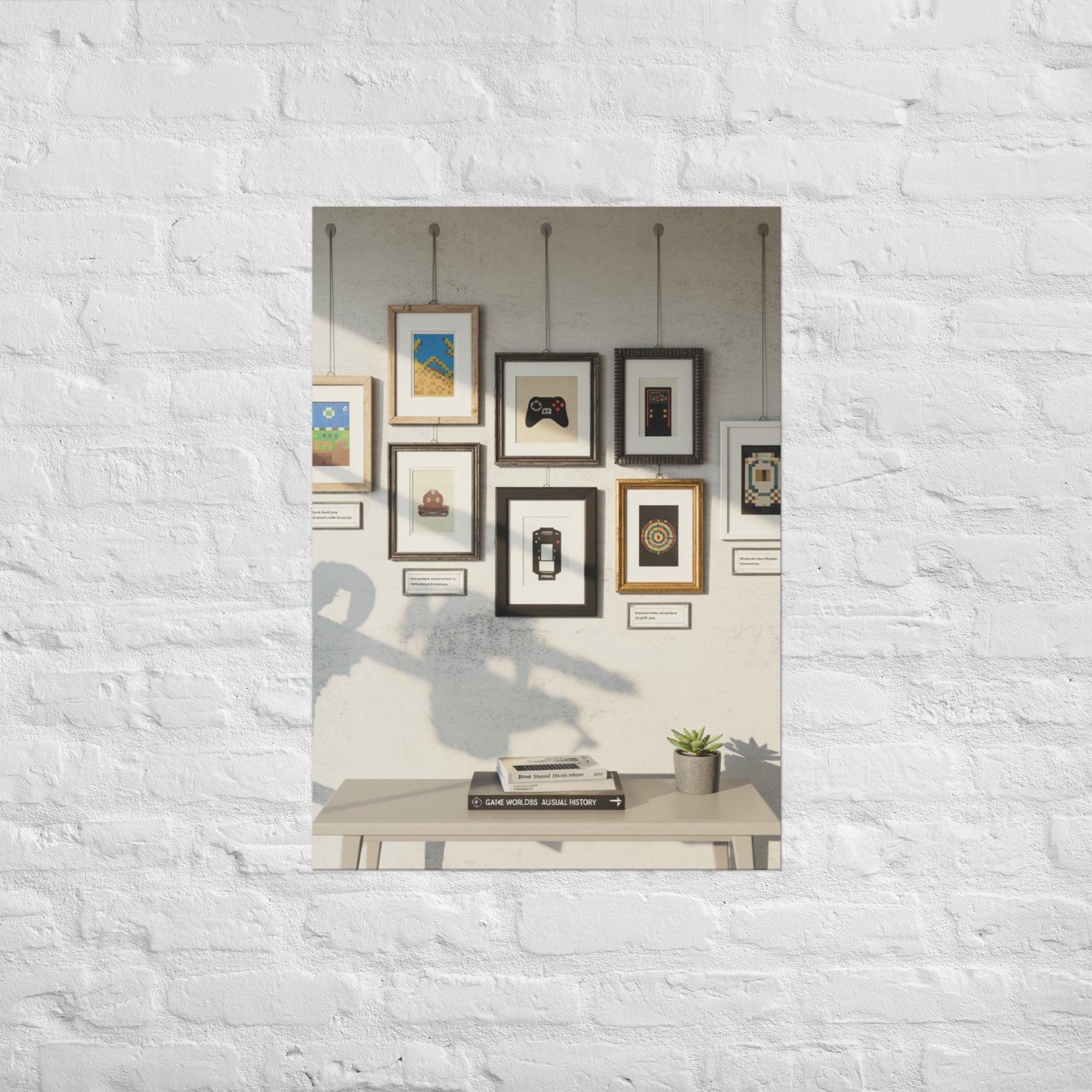 The Long Gallery premium gaming wall art, A1
