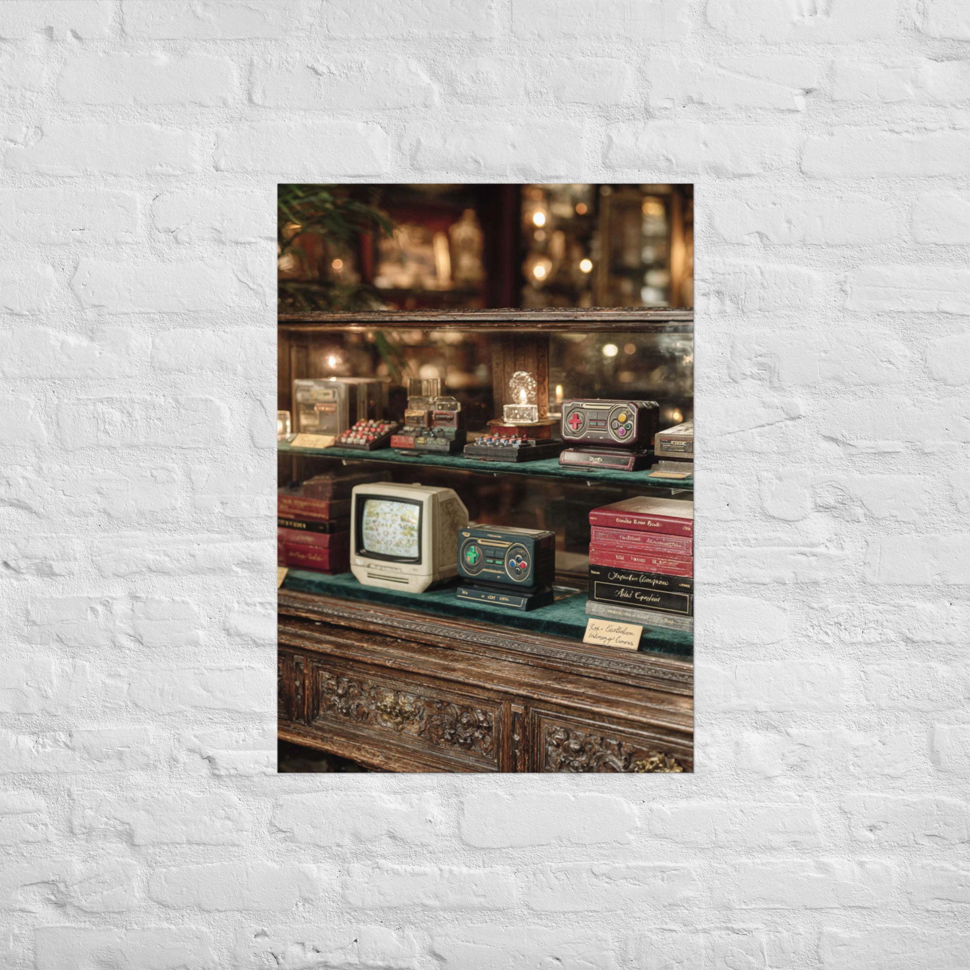 The Collector's Vitrine premium gaming wall art, A1