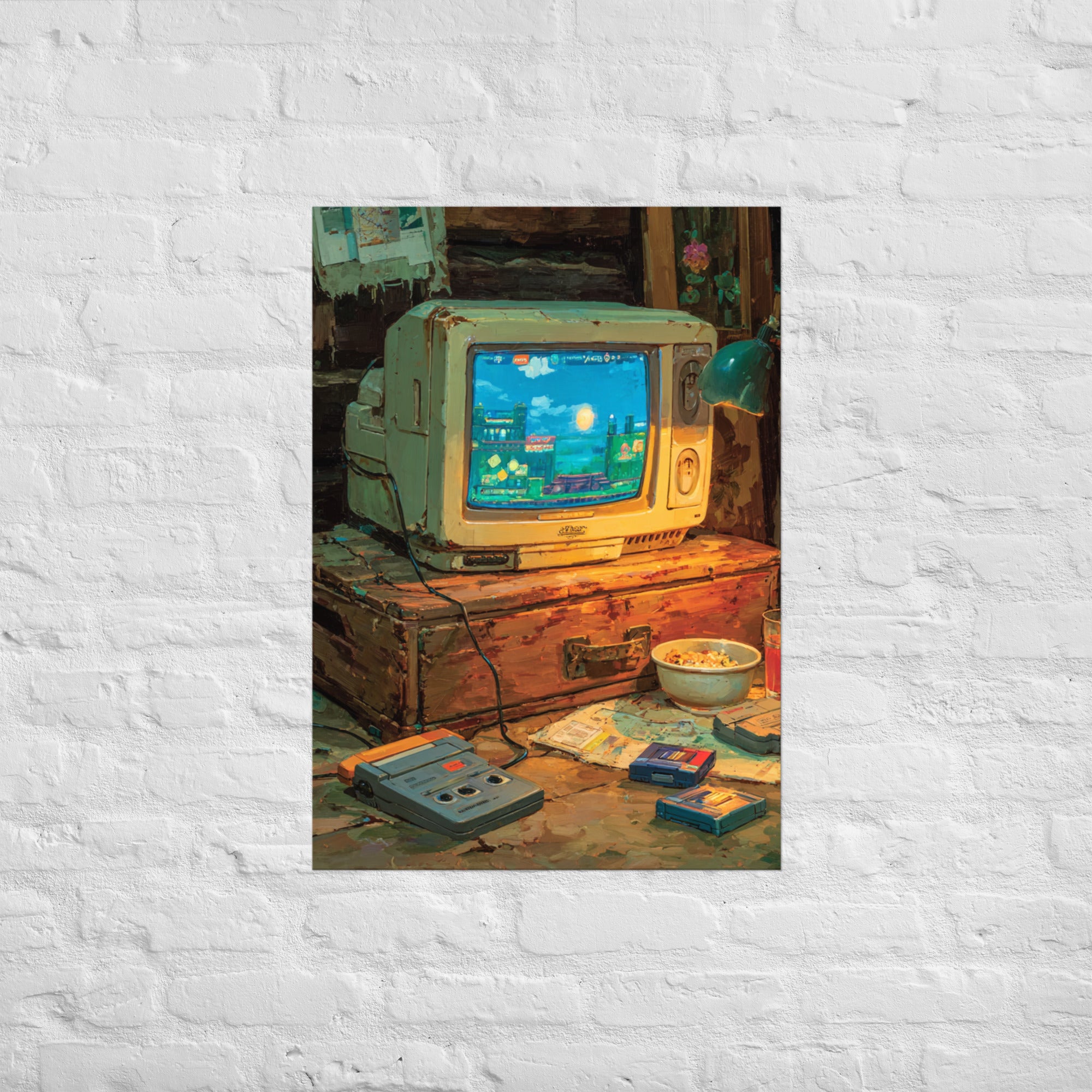 The 8-Bit Altar NES wall art, A1