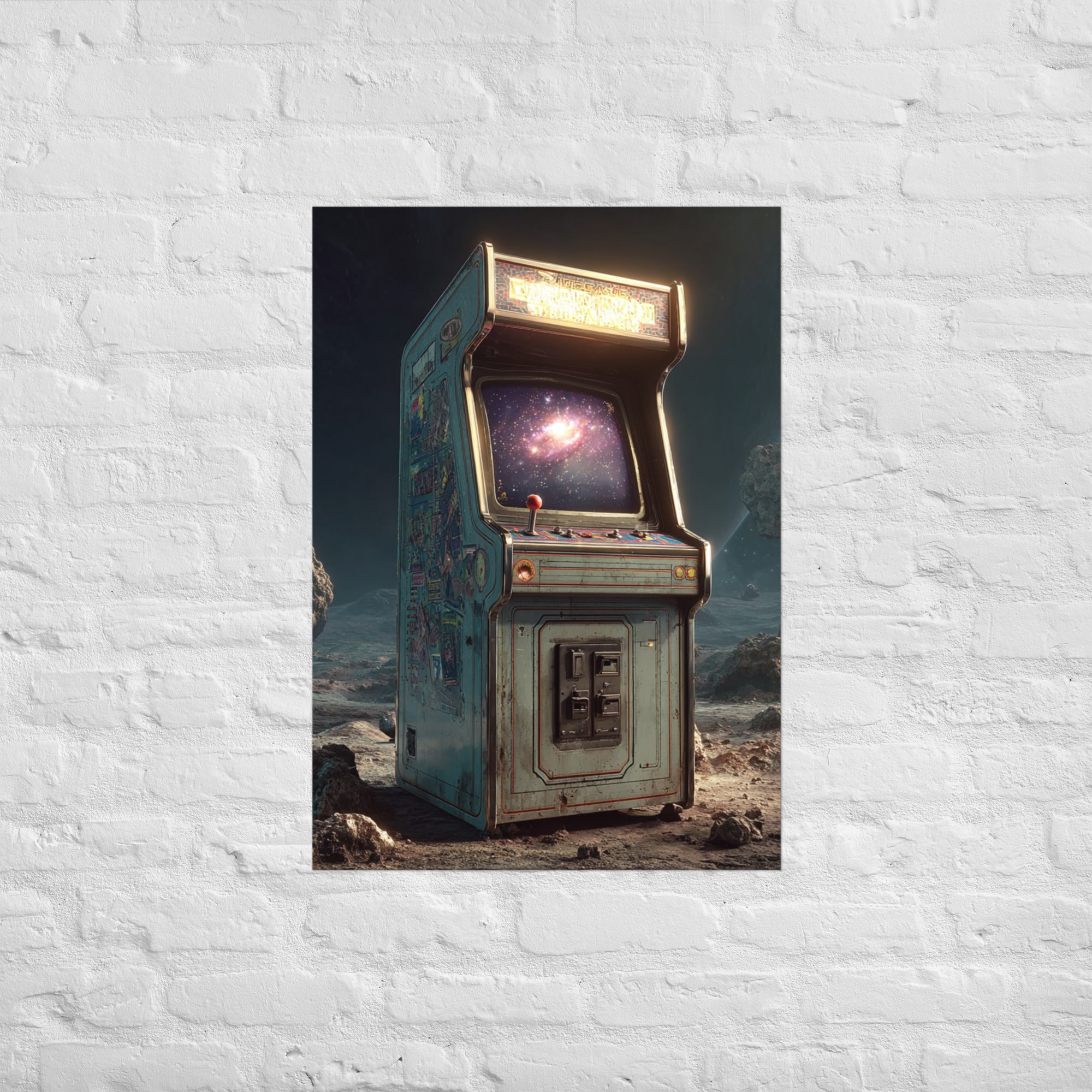 Constellation Machine retro gaming wall art, A1 size