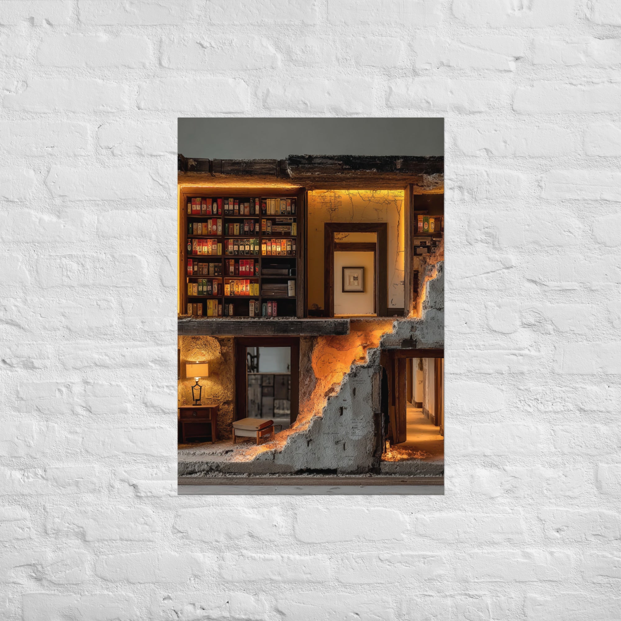 Reliquary of First Saves cartridge wall art on Enhanced Matte Paper, A1 size