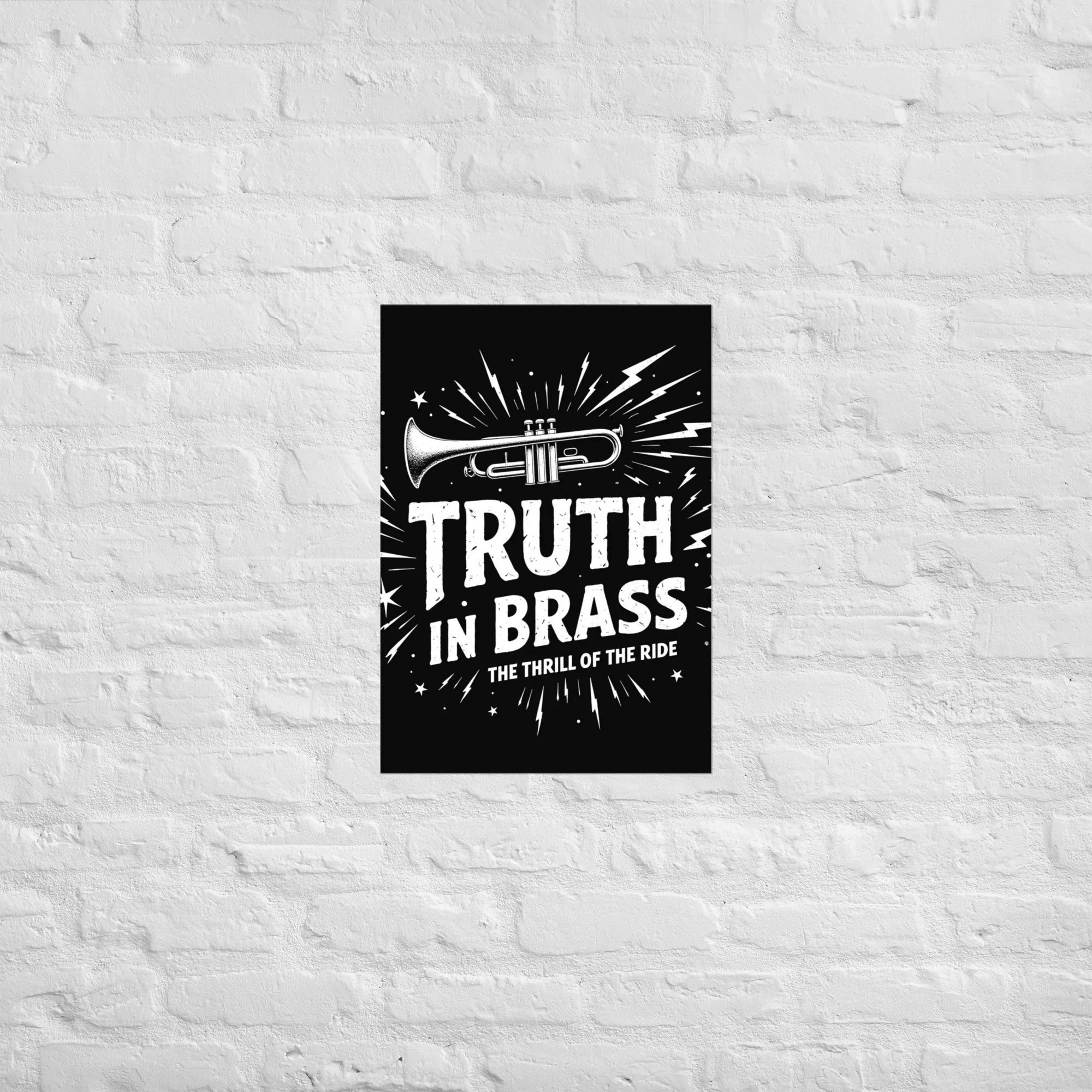 Truth in Brass Poster – Trumpet Energy Burst - RaZits