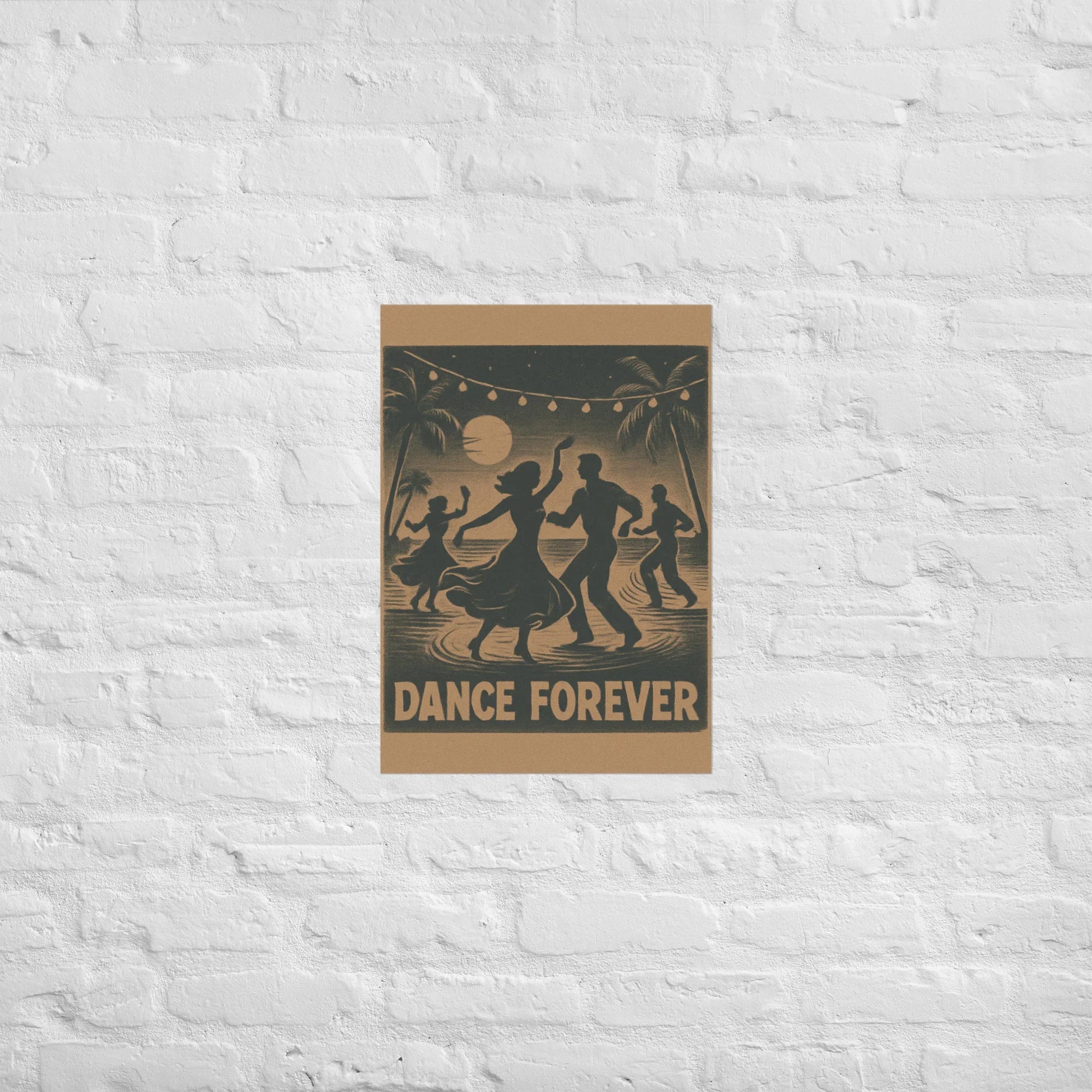 Dance Forever Poster – Vintage Beach Boogie Aesthetic - RaZits