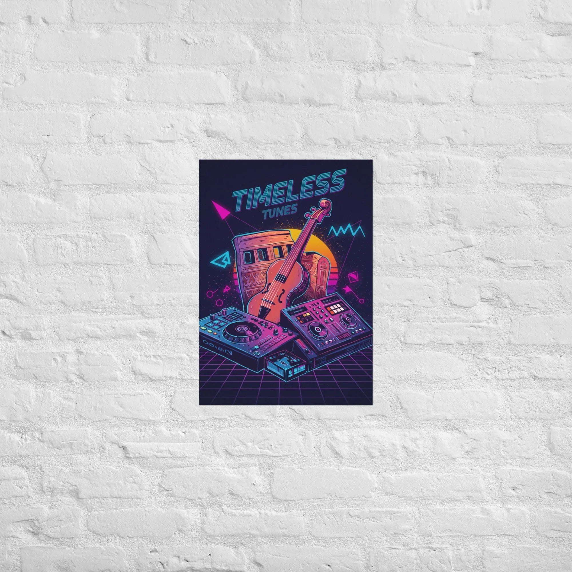 Timeless Tunes Poster – Vintage Meets Future Vibes - RaZits