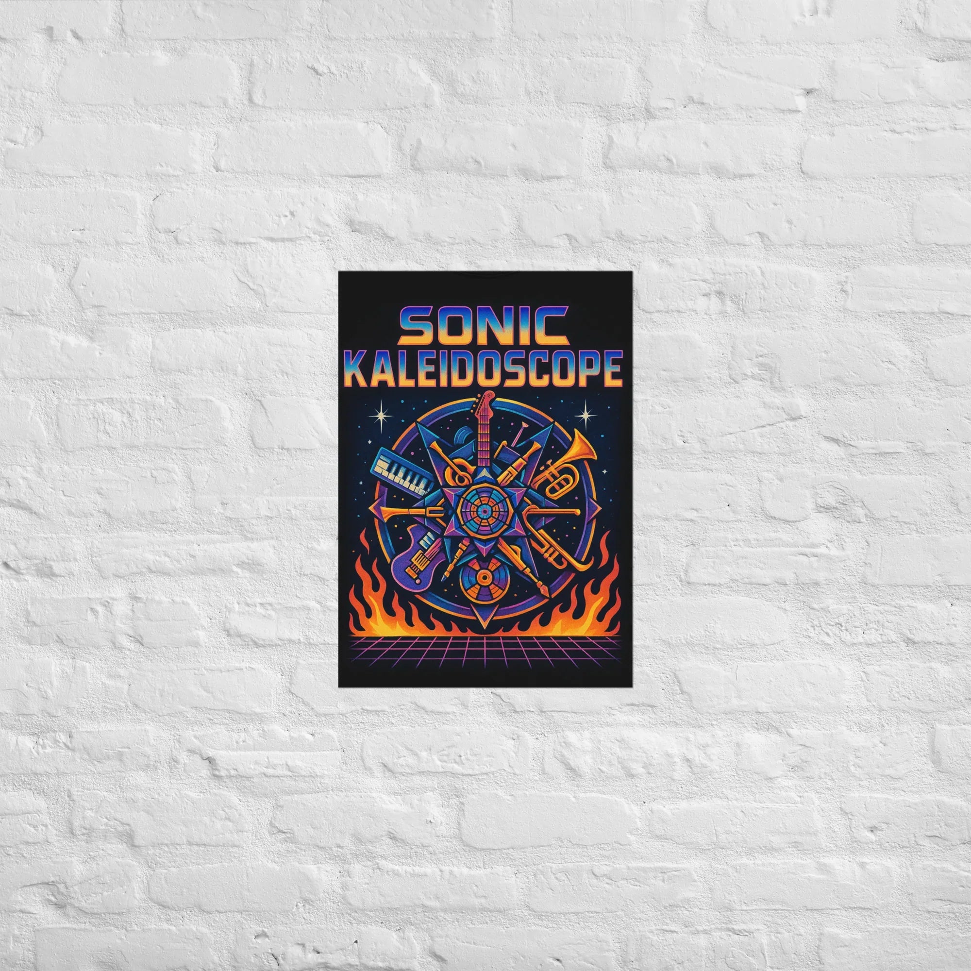Sonic Kaleidoscope Poster – Psychedelic Music Art - RaZits