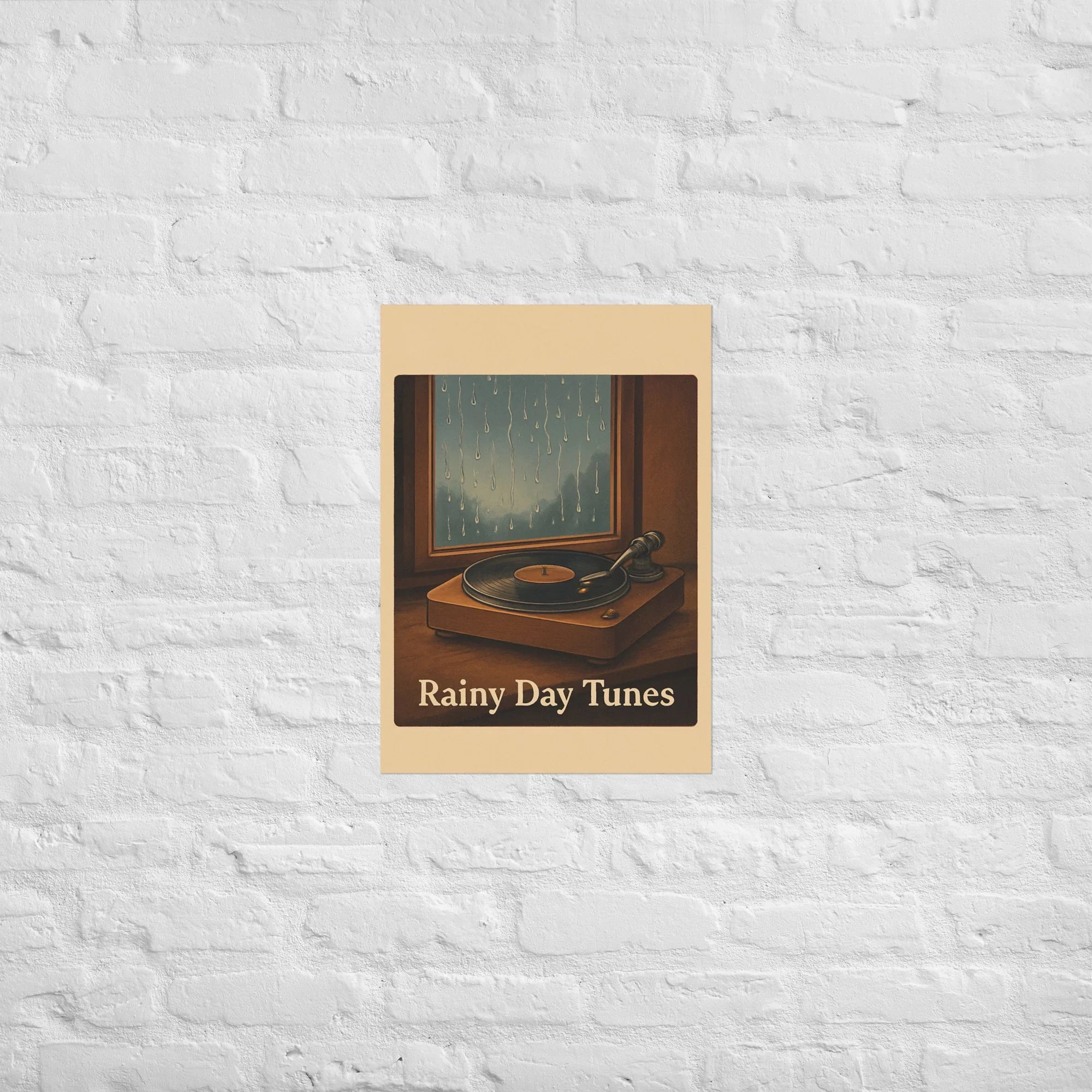 Rainy Day Tunes Poster – Chill Vinyl Vibes - RaZits