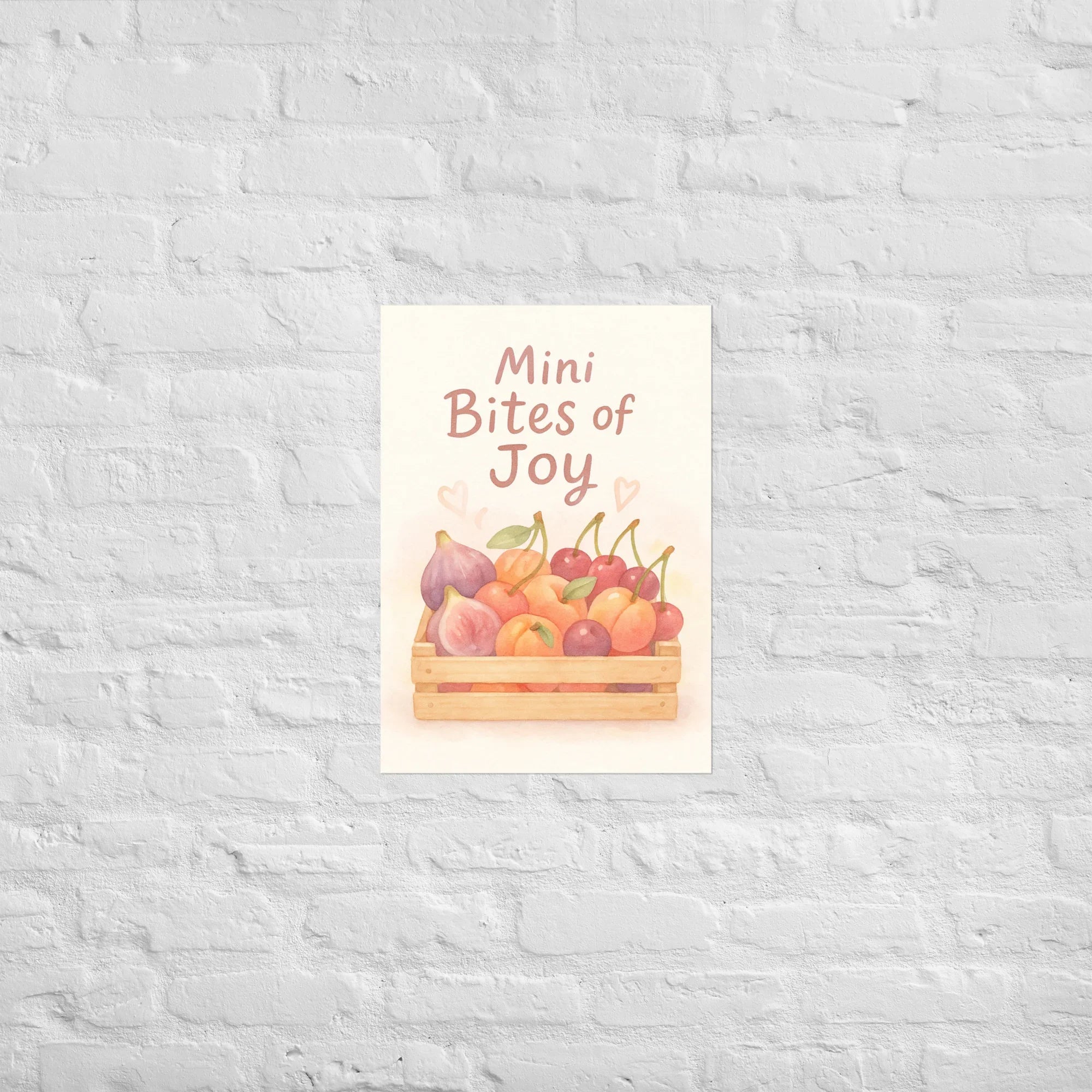 Mini Fruit Crate Art Print – Bites of Joy Watercolor Illustration - RaZits