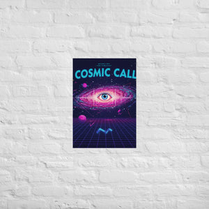 Cosmic Call Wall Art — Surreal Galaxy Sci-Fi Music Poster | RaZits