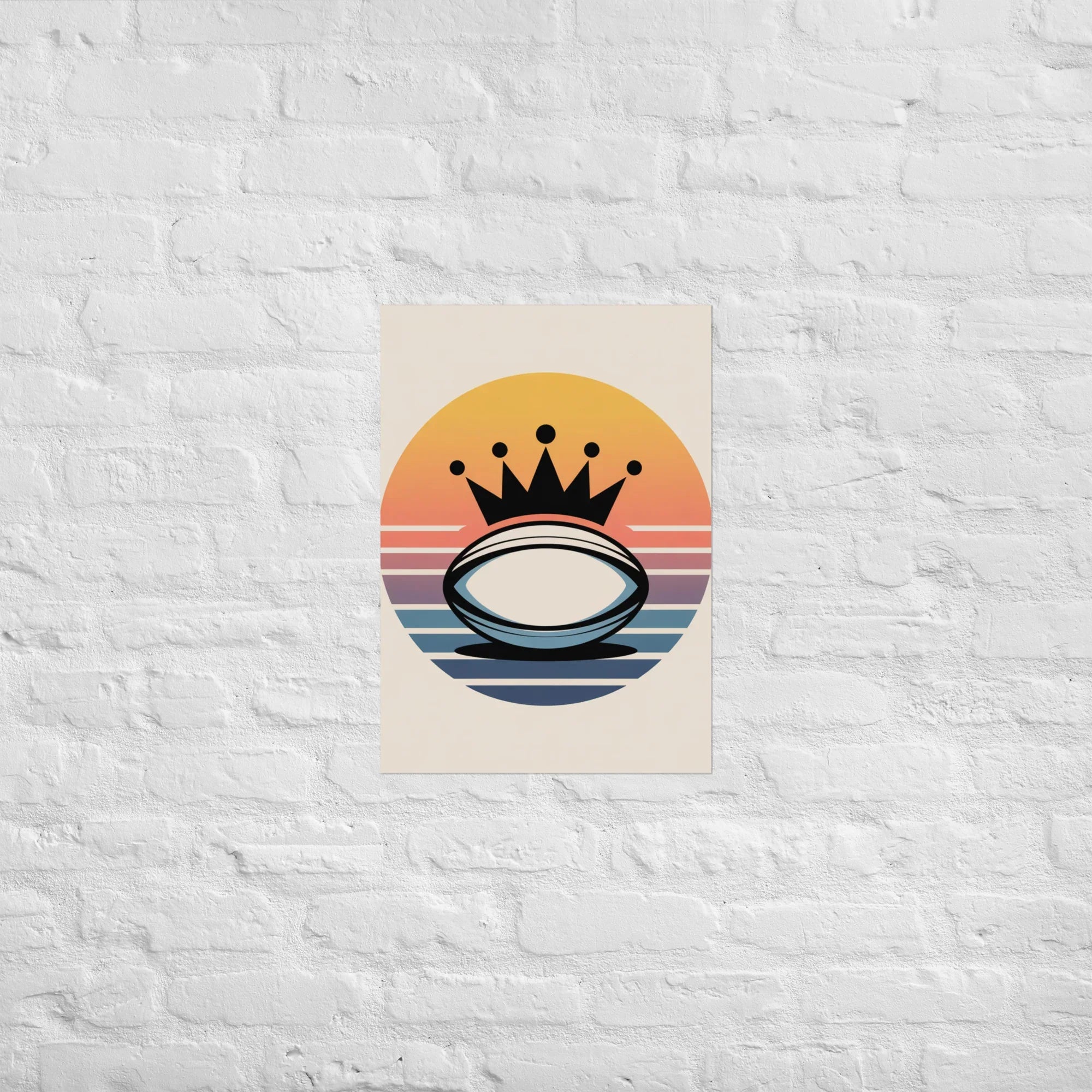 Rugby Sunset Poster – Sport Landscape Wall Art - RaZits