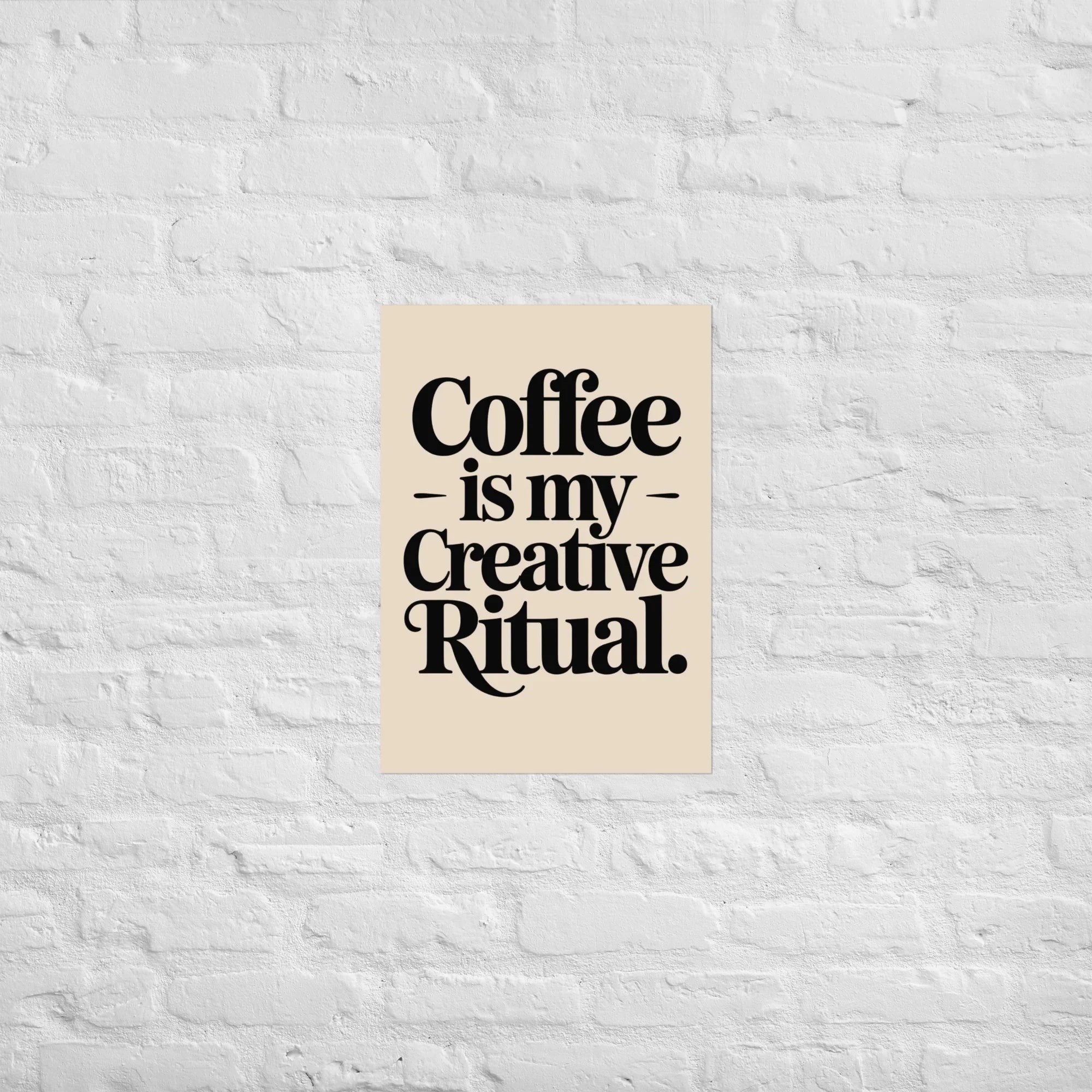 Creative Ritual Wall Art – Bold Coffee Studio Print - RaZits