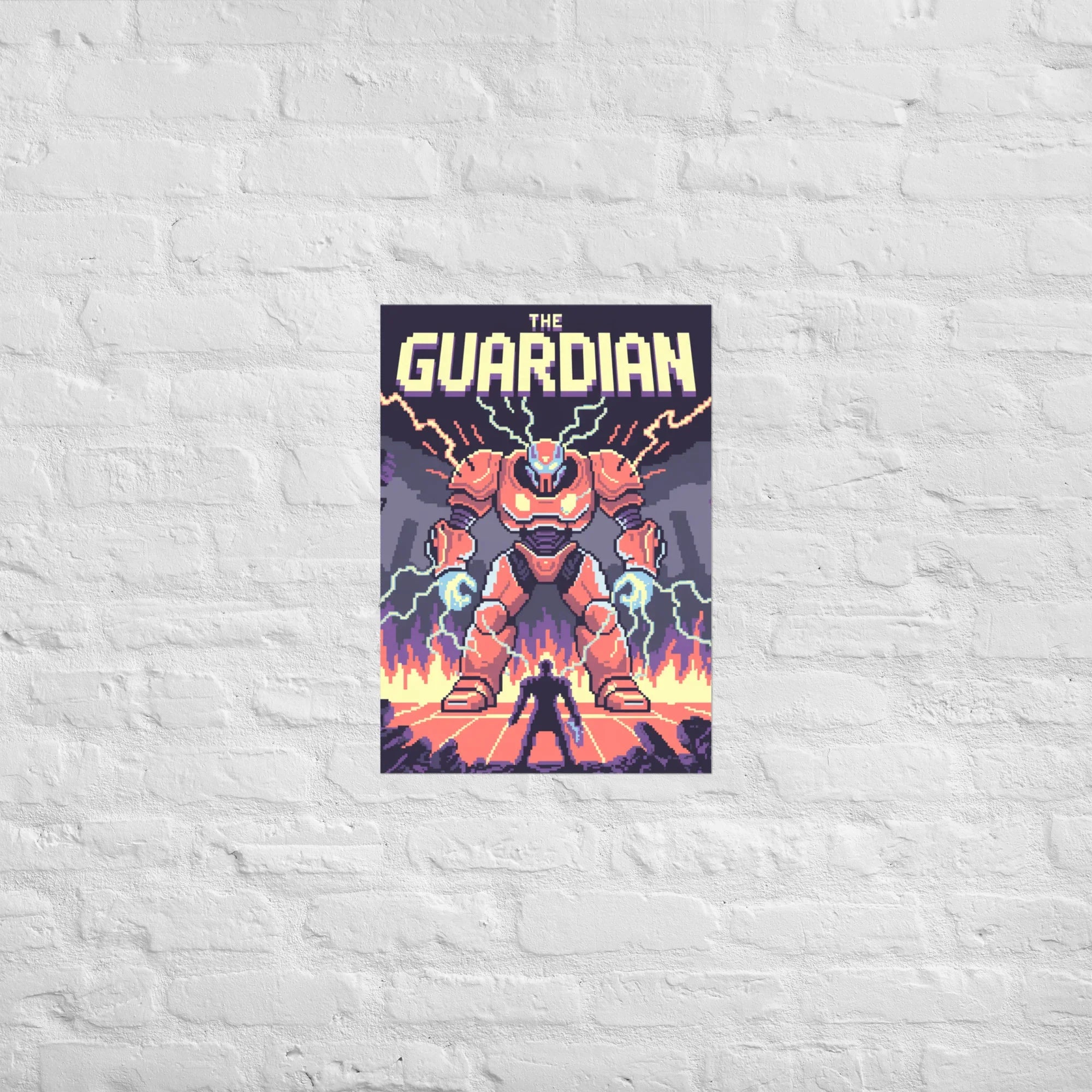 The Guardian – Pixel Mecha Showdown Poster - RaZits