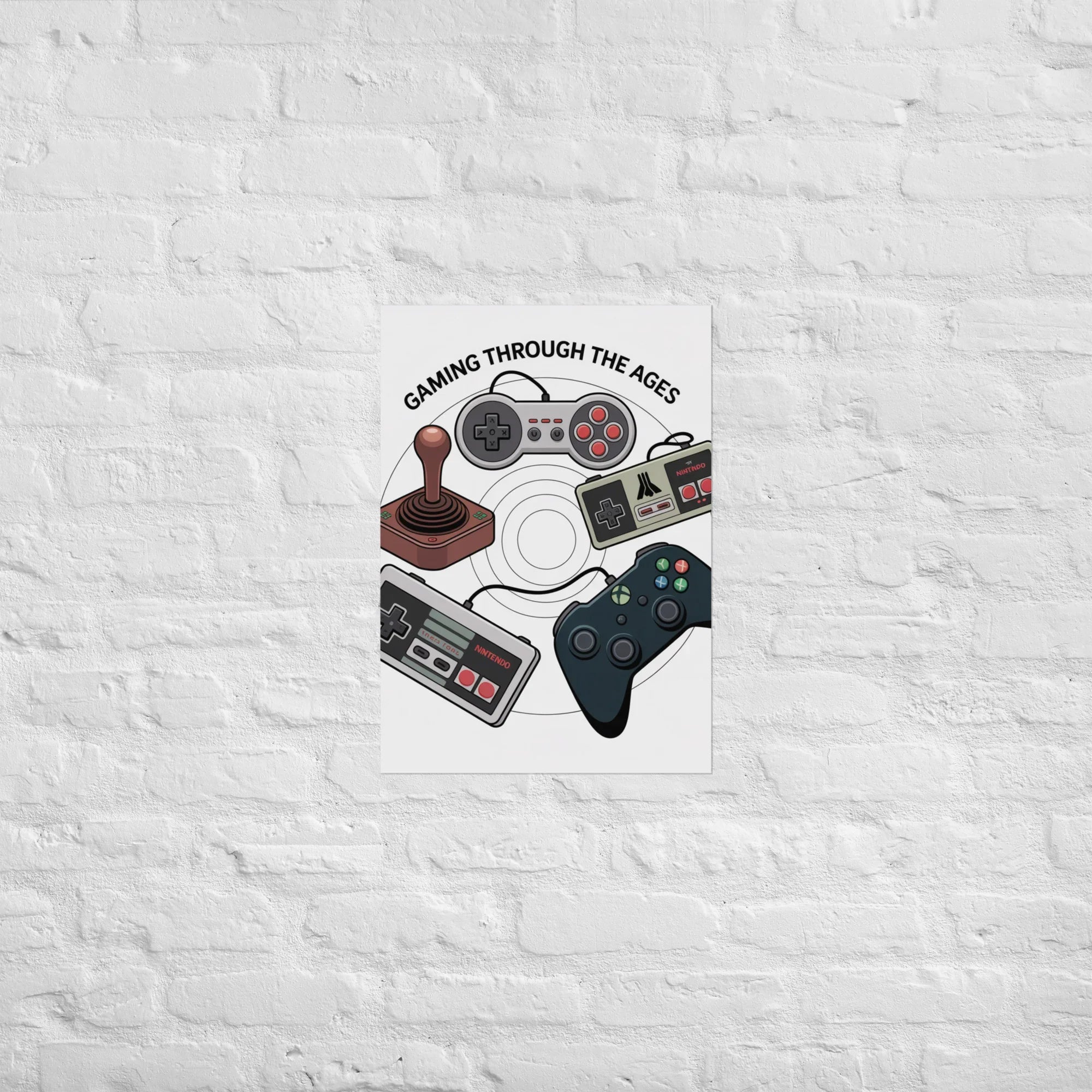 Gaming Through the Ages – Epic Gamer Room Decor Wall Art - RaZits