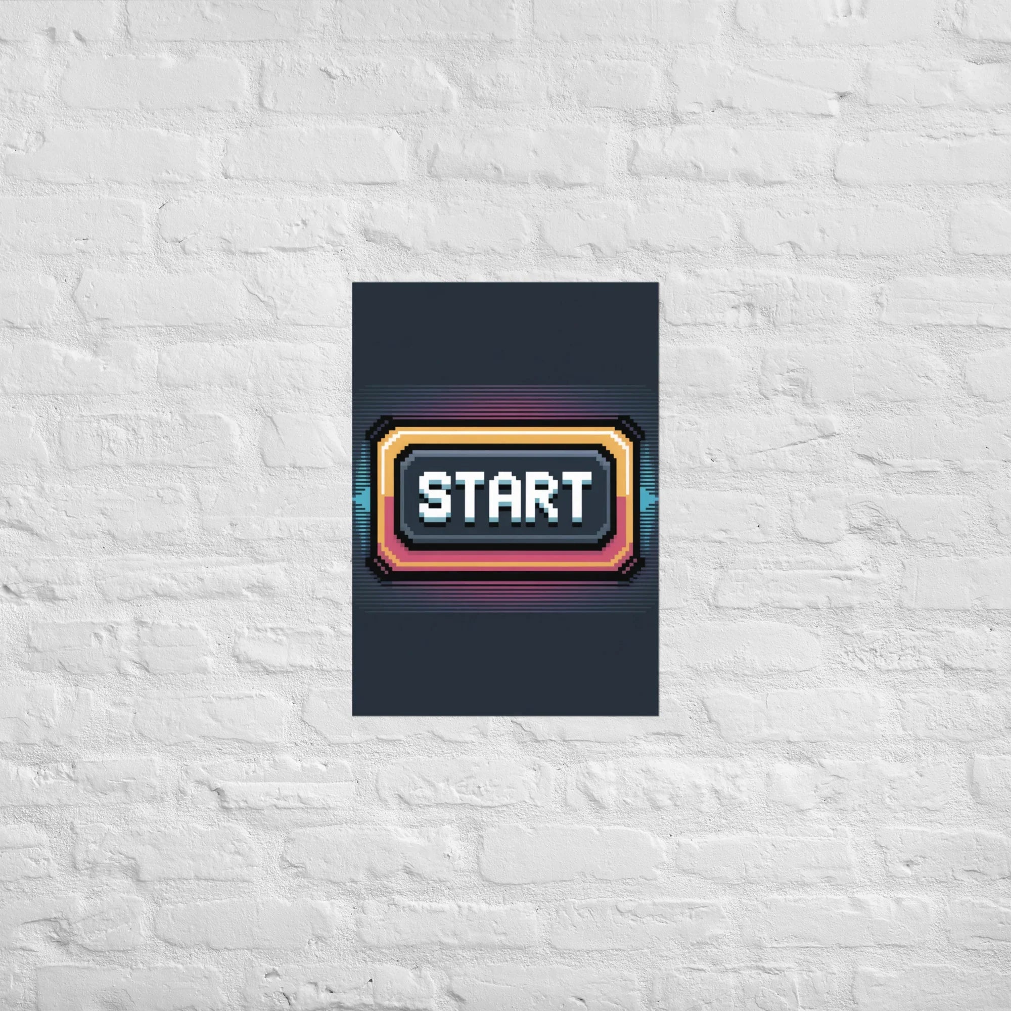 START – Retro Pixel Gaming Artwork for Arcade Lovers - RaZits