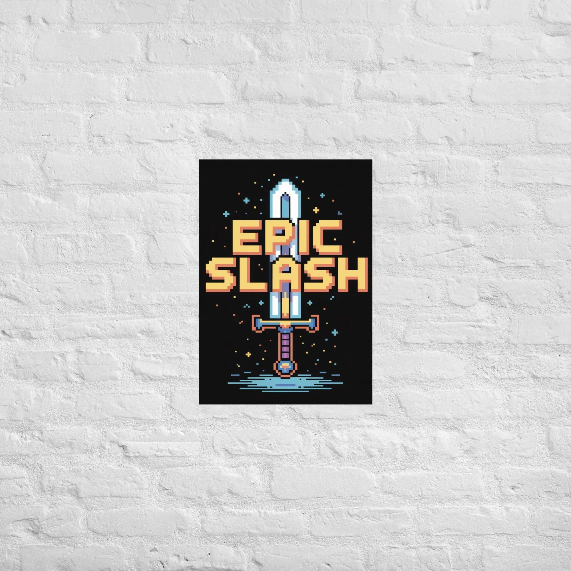 Epic Slash – Pixel Sword Adventure Poster - RaZits