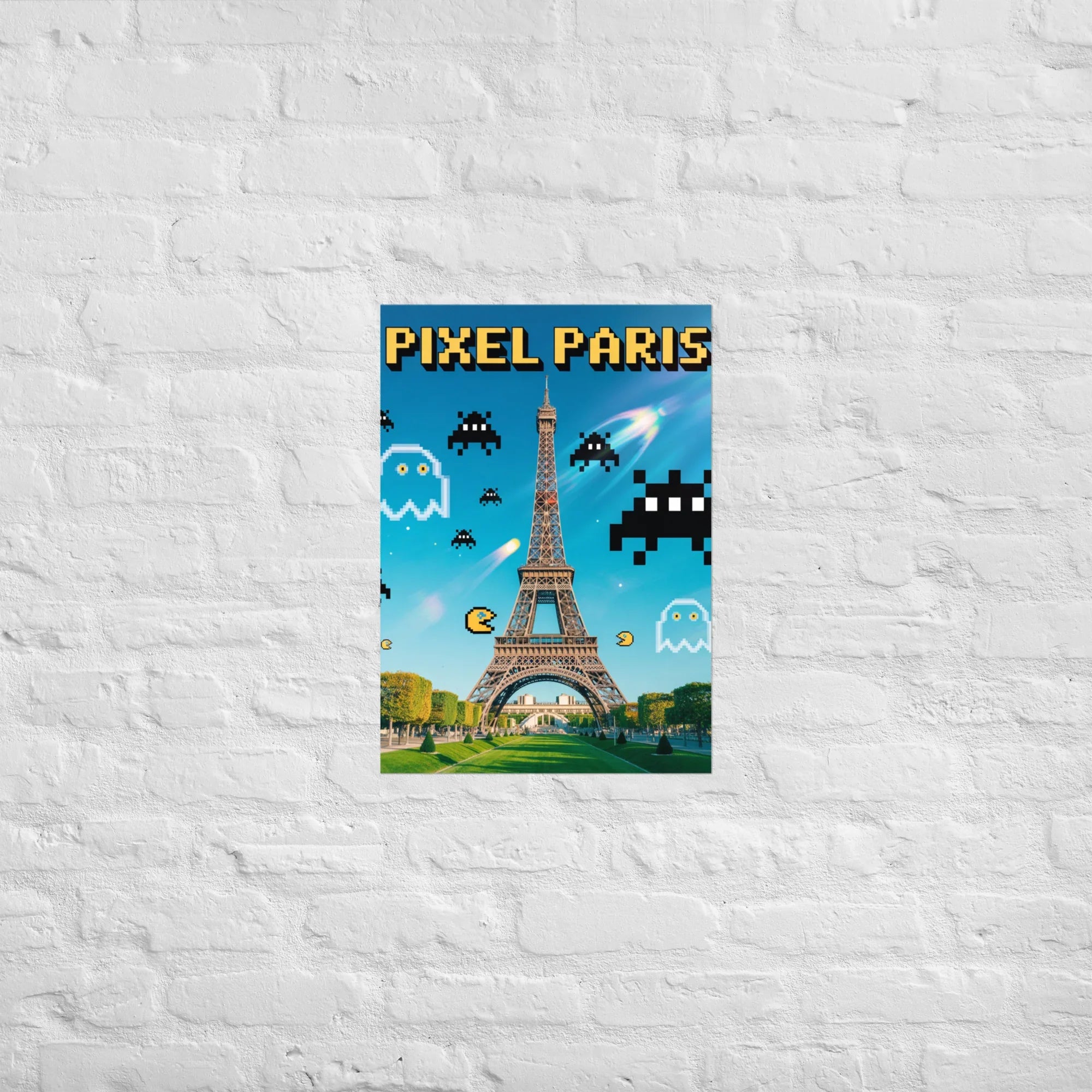 Pixel Paris – Retro Gaming City Art - RaZits