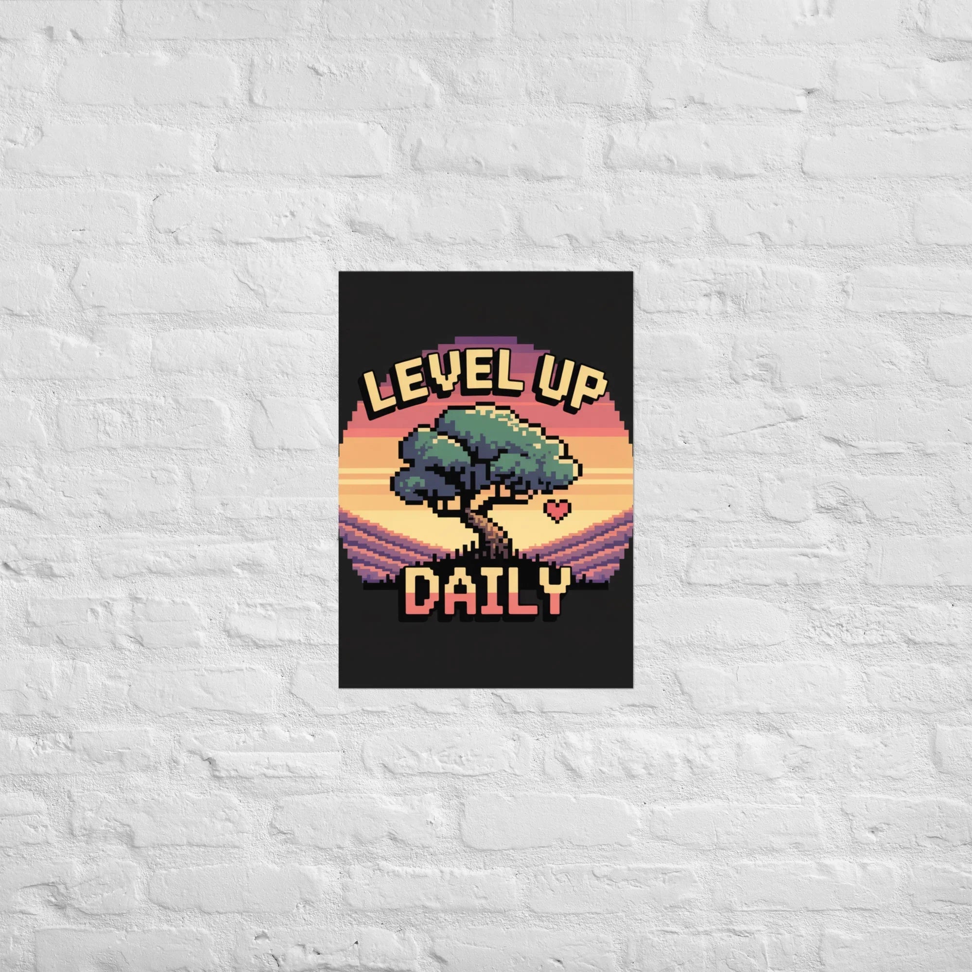Level Up Daily – Motivational Pixel Art for Retro Gamers - RaZits