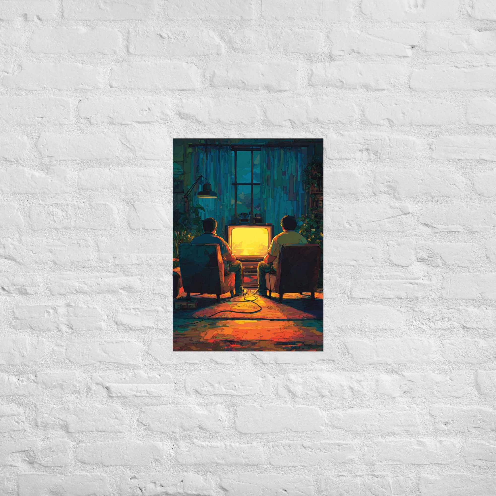 Local multiplayer print in a shared game room, A2