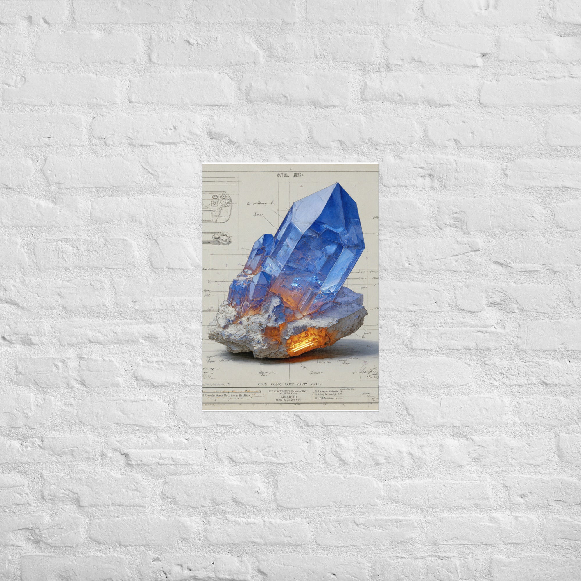 Numbered limited edition gaming print hung in a premium collector's gallery wall, A2 size