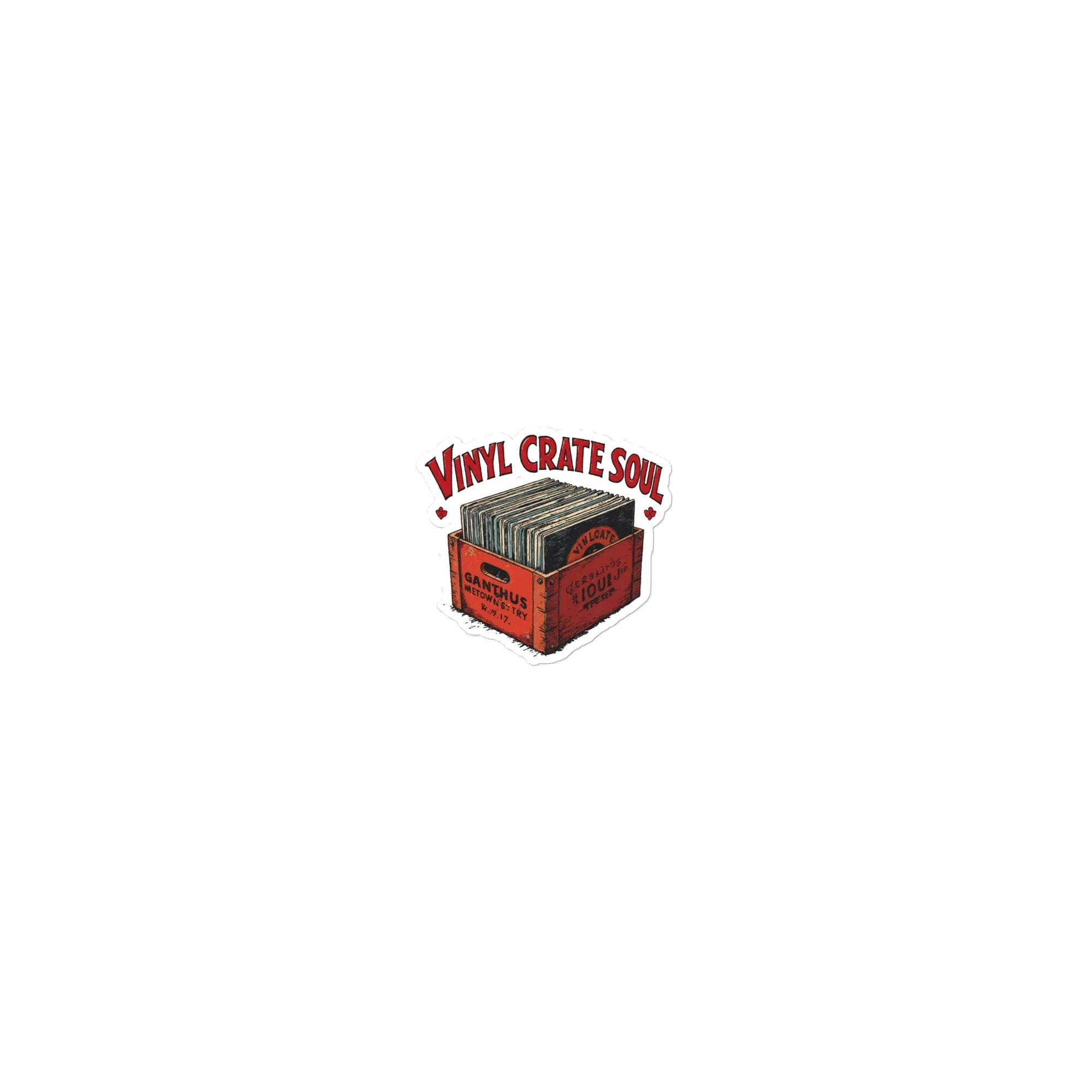 Vinyl Crate Soul Sticker – Record Collector Style - RaZits