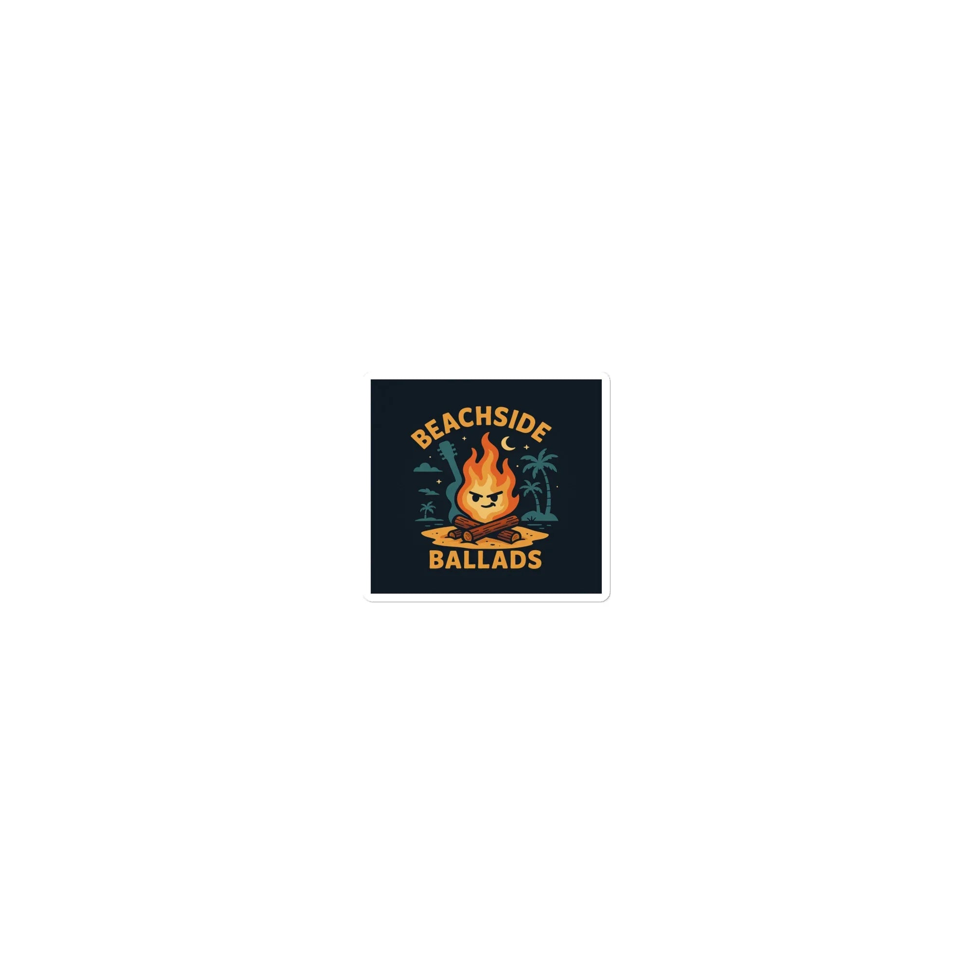 Beachside Ballads Sticker – Fire Jam Aesthetic - RaZits
