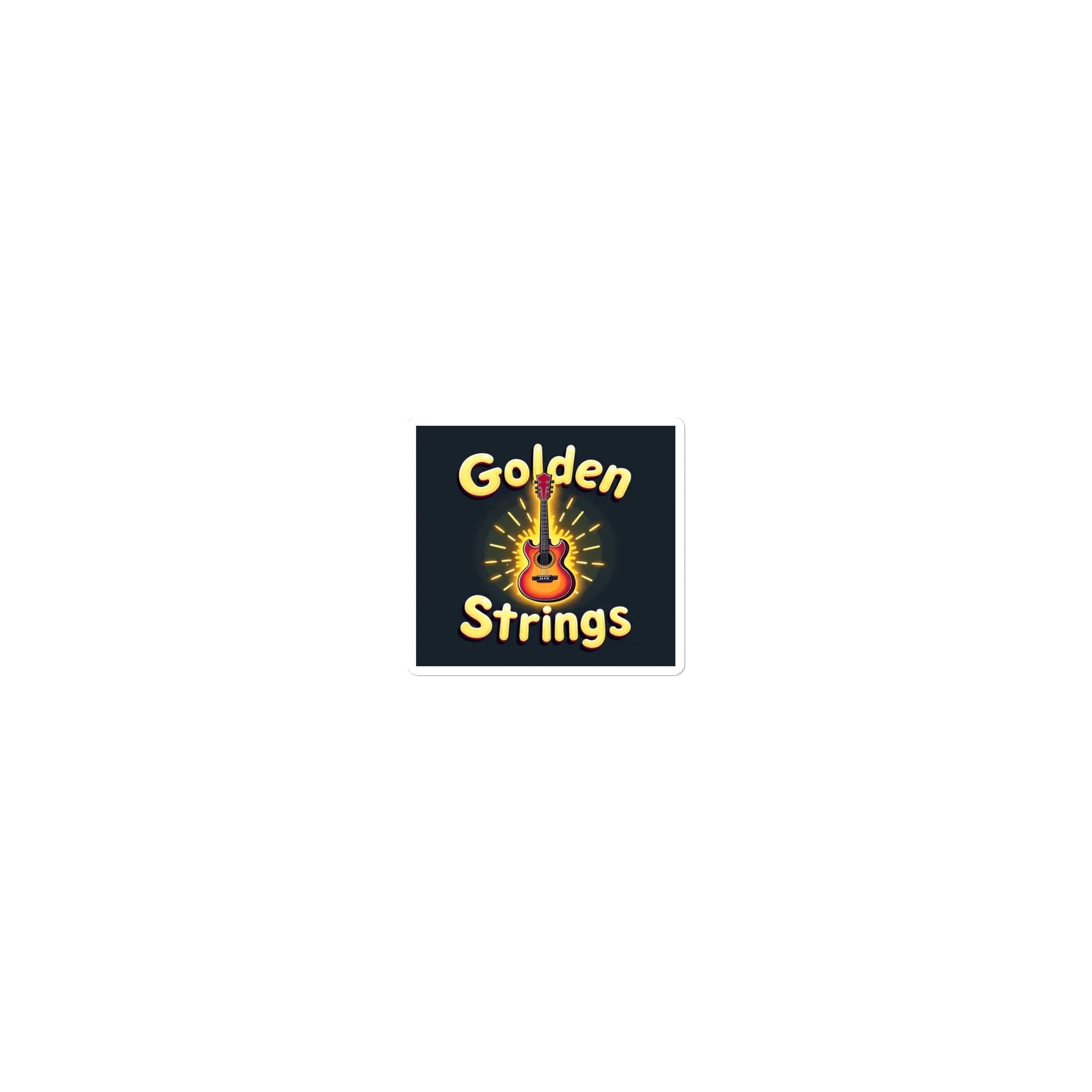 Golden Strings Sticker – Glowing Guitar Aura - RaZits