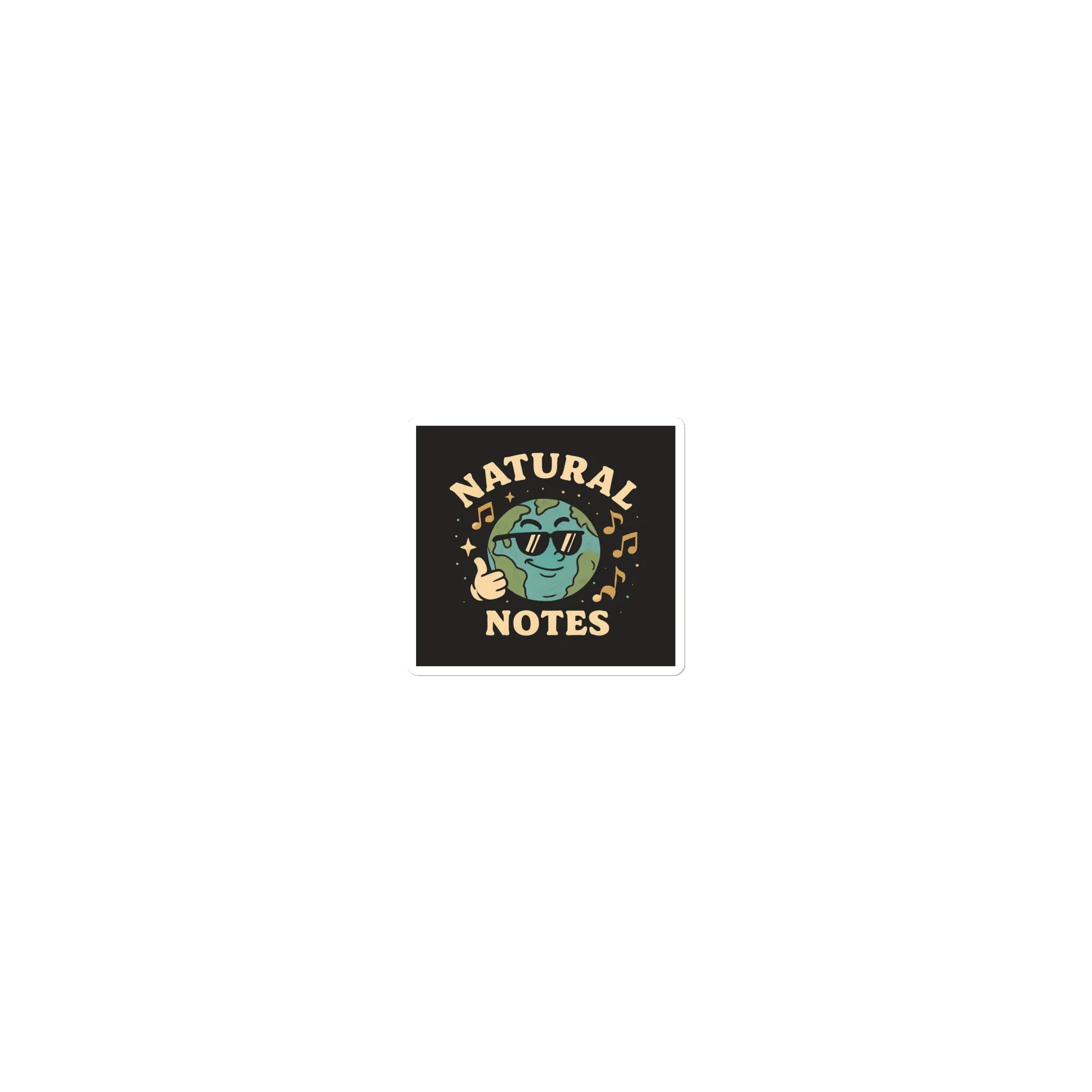 Natural Notes Sticker – Cool Earth Music Vibes - RaZits