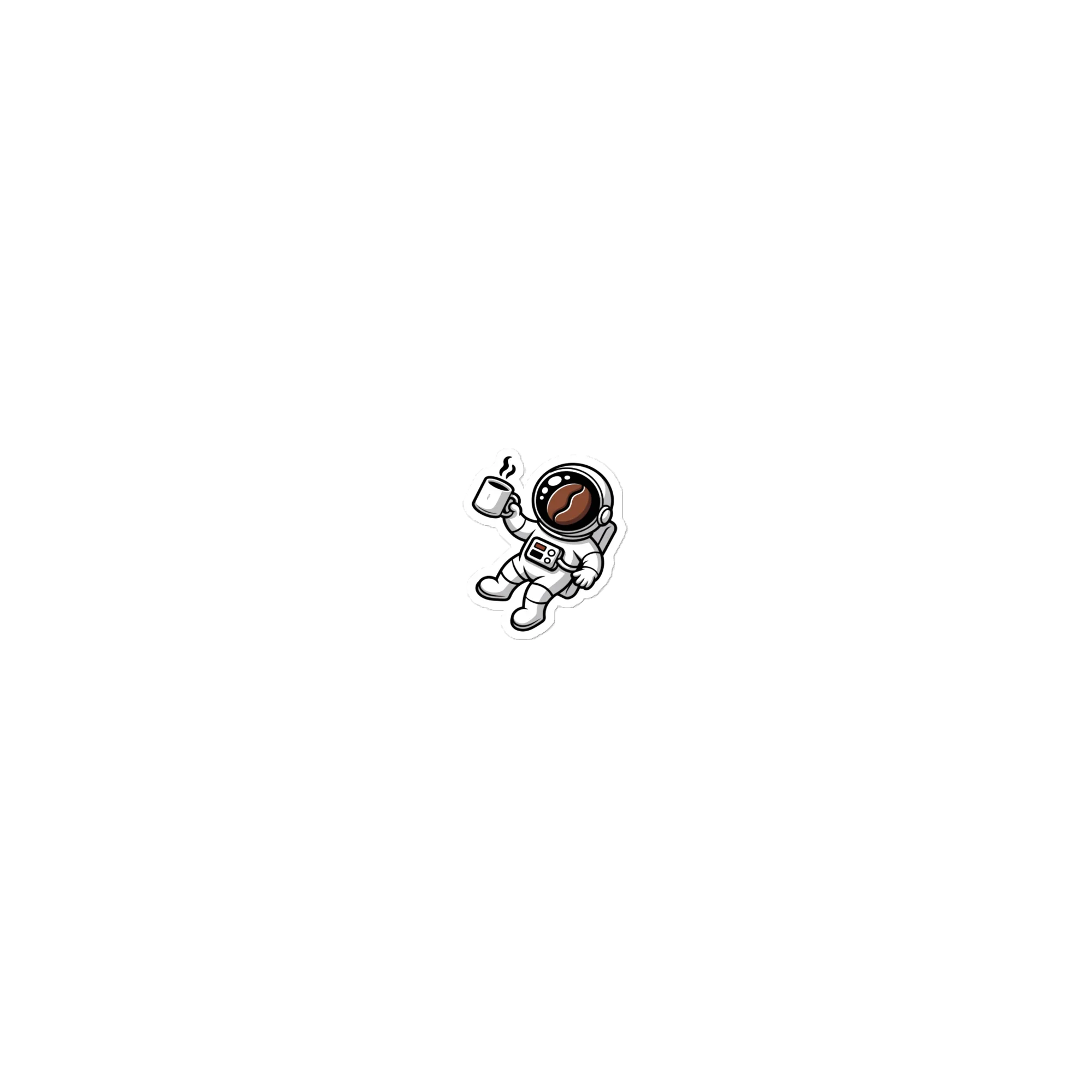 Coffee Astronaut Sticker – Space Brew Explorer - RaZits