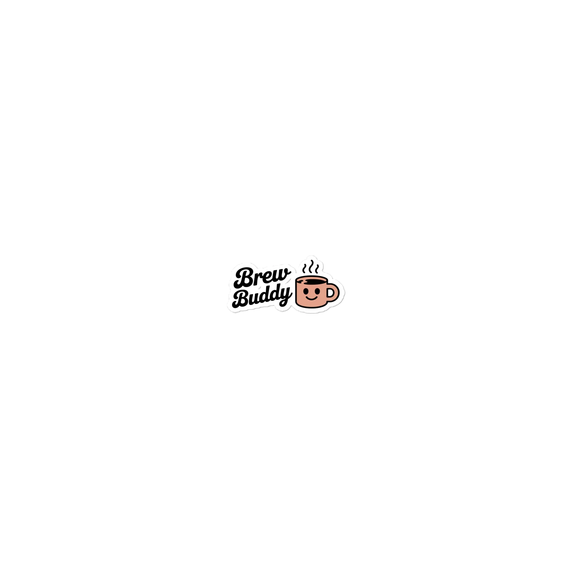 Brew Buddy Sticker – Smiley Coffee Mug Design - RaZits