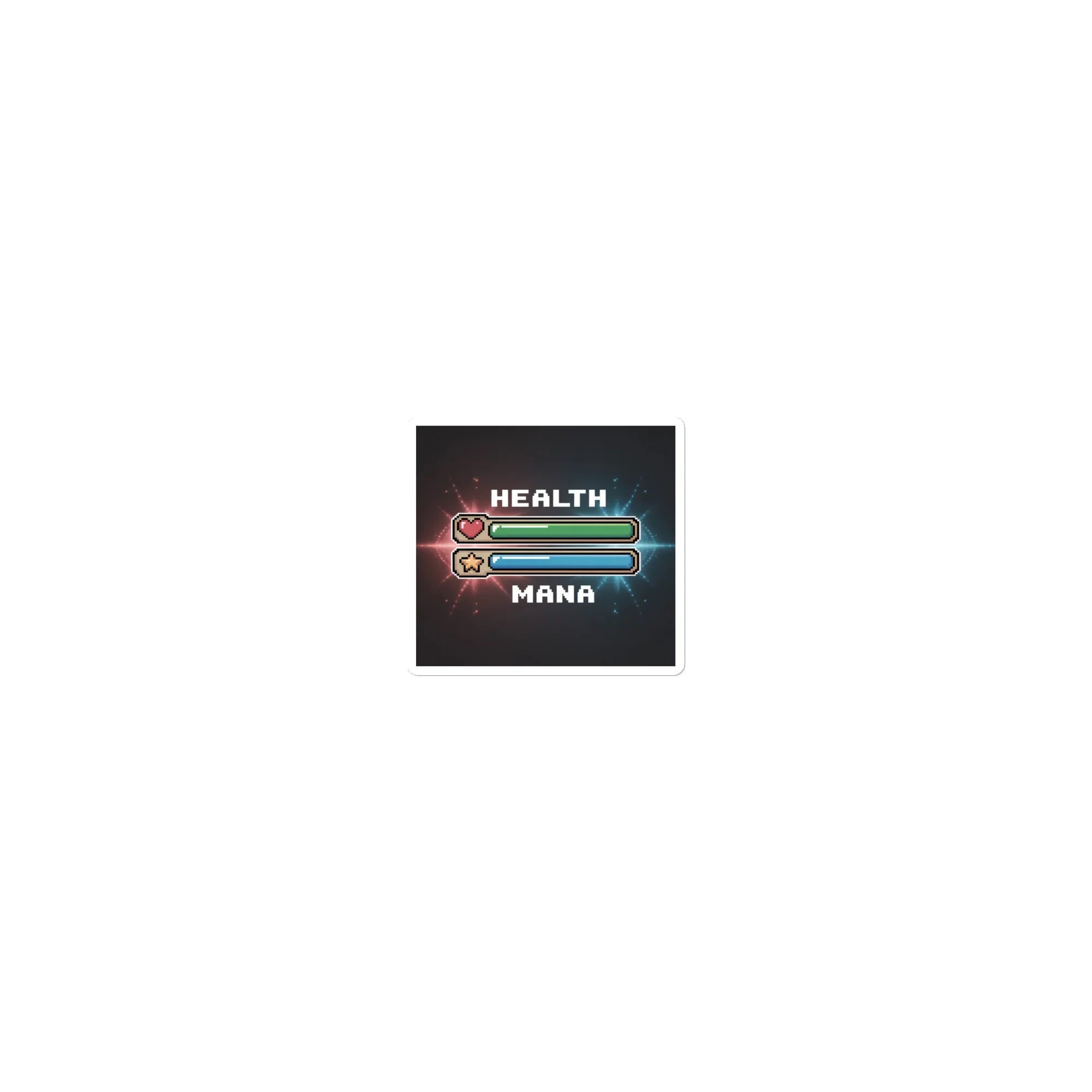 Health & Mana Bars – Retro RPG Gamer Sticker for Pixel Art Lovers - RaZits