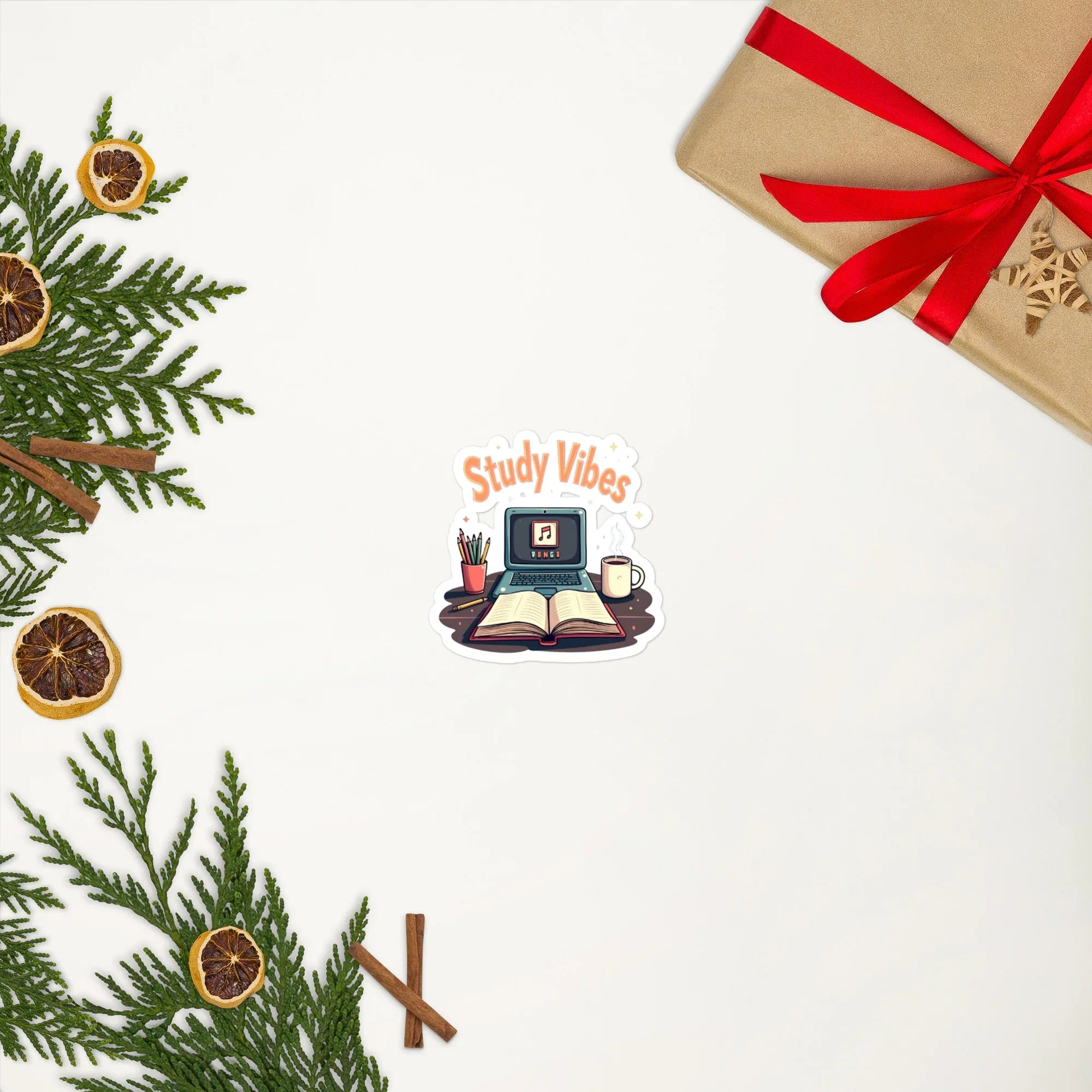 Study Vibes Cozy Desk Sticker - RaZits